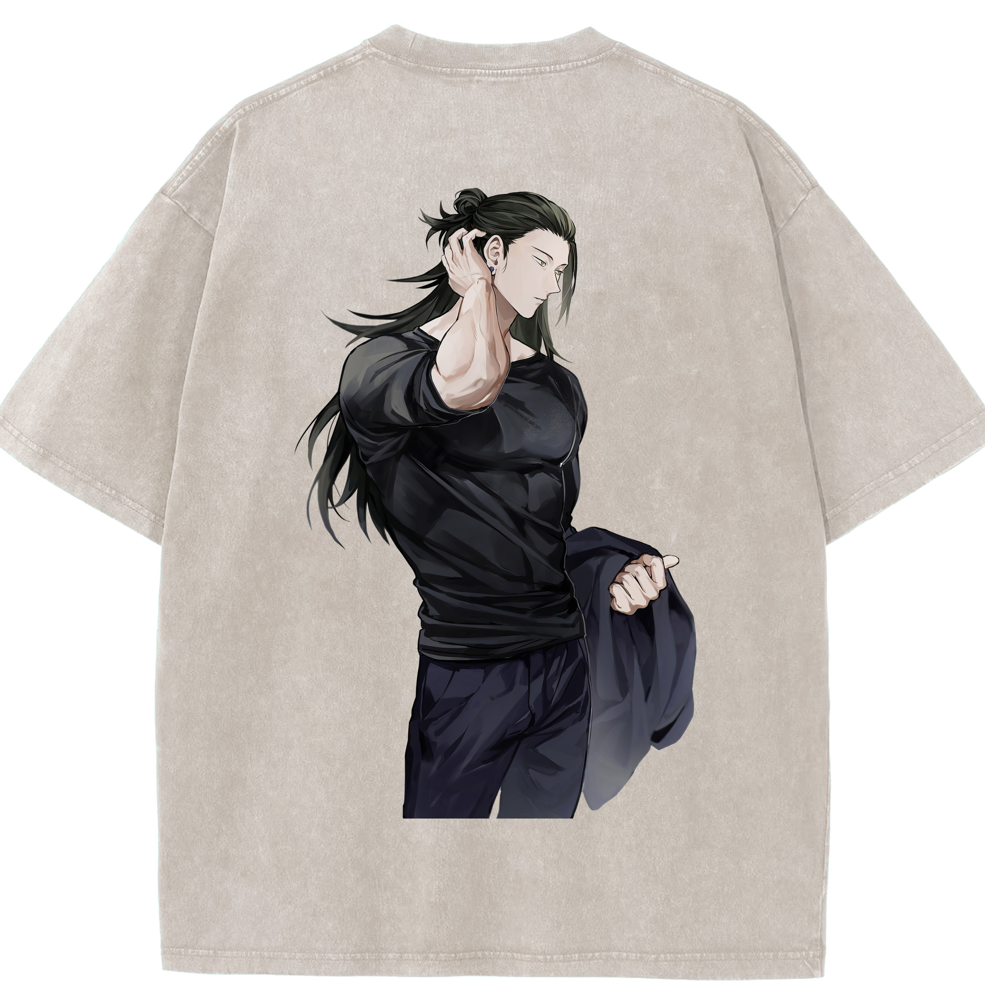 （画像用） 呪術廻戦 Jujutsu Kaisen 綿100% ヴィンテージ風 半袖Tシャツ（背面プリント）