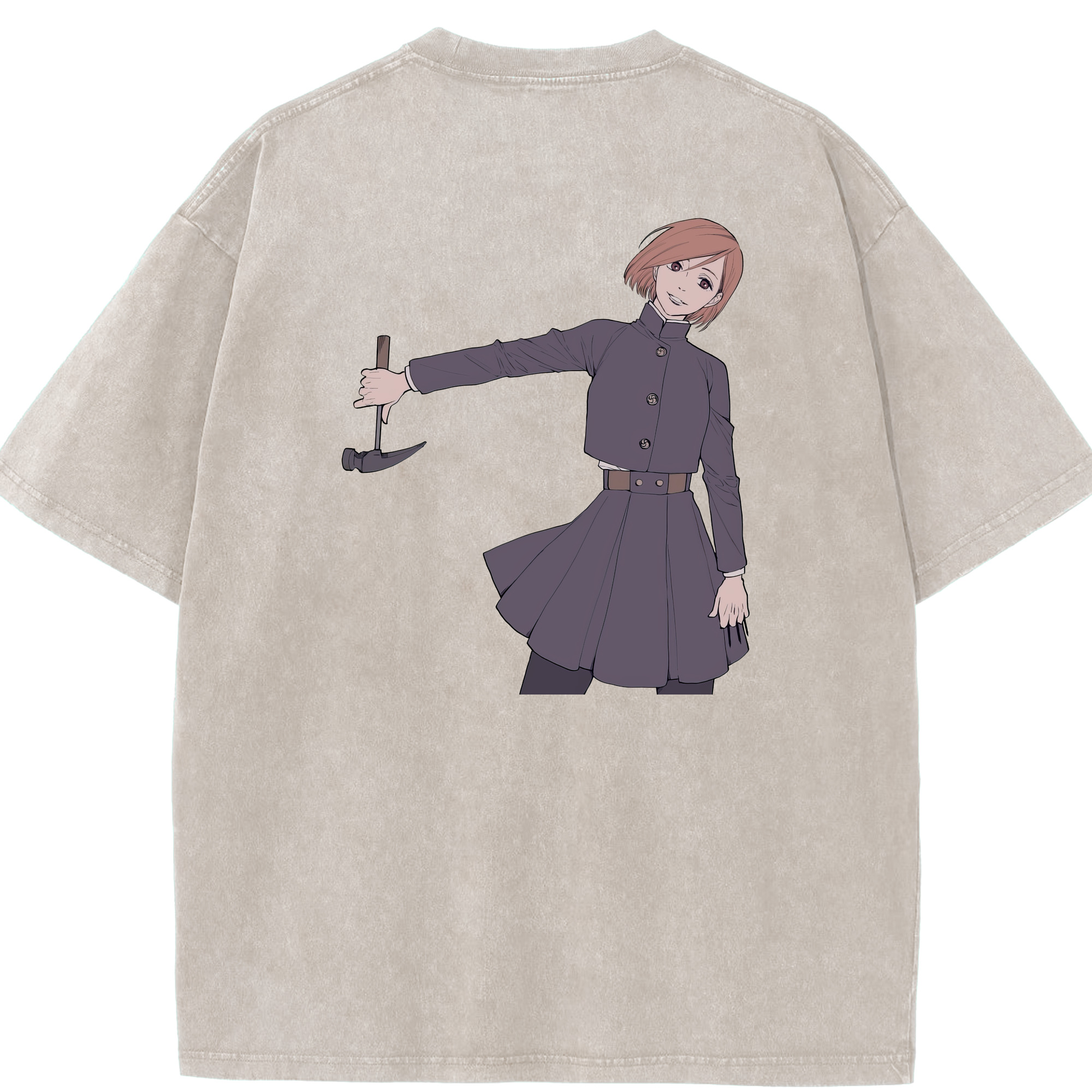 （画像用） 呪術廻戦 Jujutsu Kaisen 綿100% ヴィンテージ風 半袖Tシャツ（背面プリント）