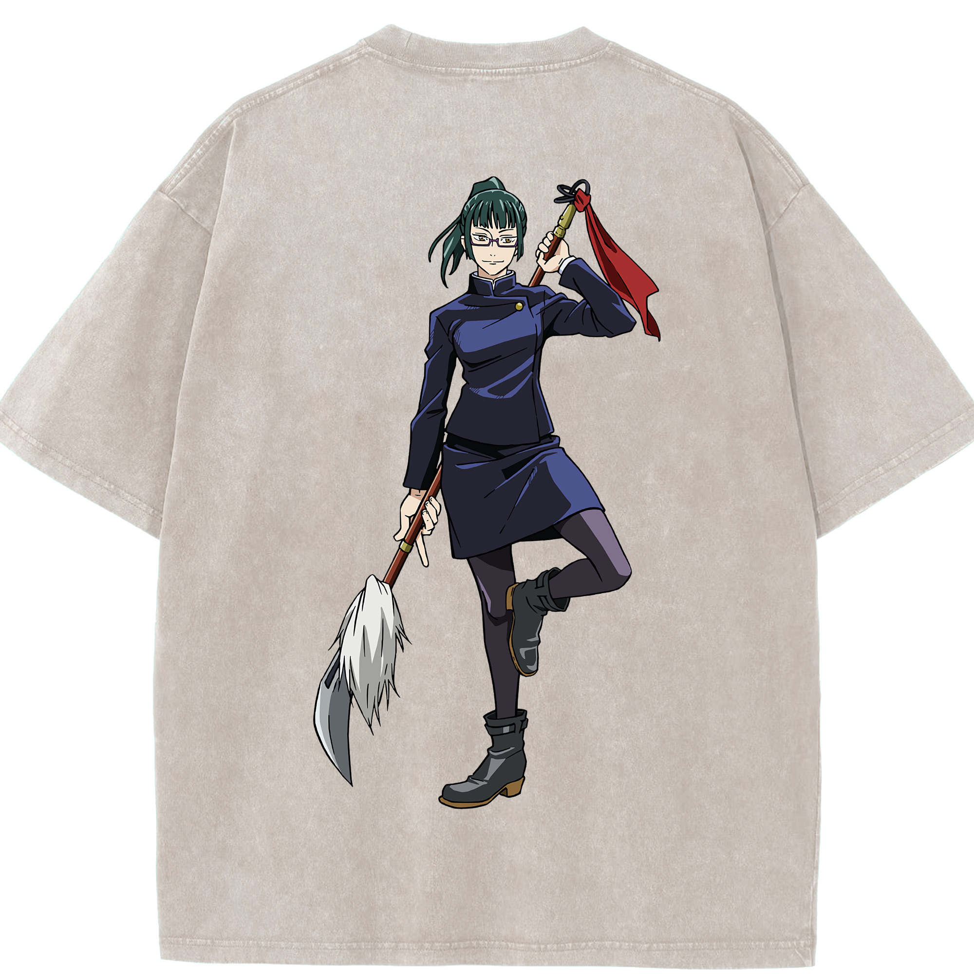 （画像用） 呪術廻戦 Jujutsu Kaisen 綿100% ヴィンテージ風 半袖Tシャツ（背面プリント）
