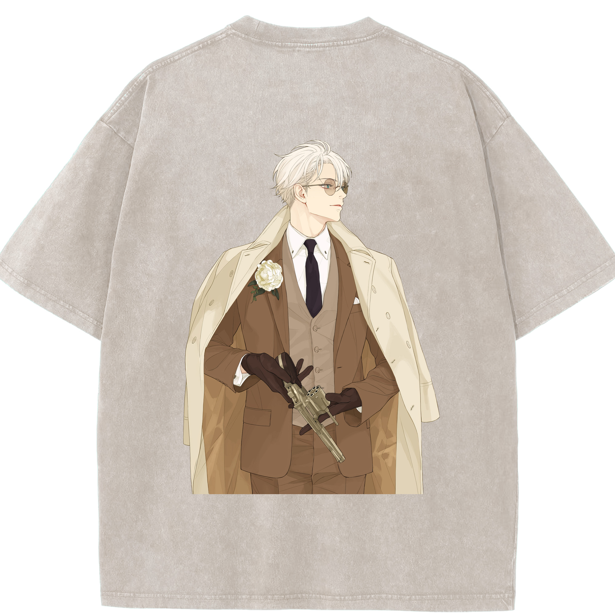 （画像用） 呪術廻戦 Jujutsu Kaisen 綿100% ヴィンテージ風 半袖Tシャツ（背面プリント）
