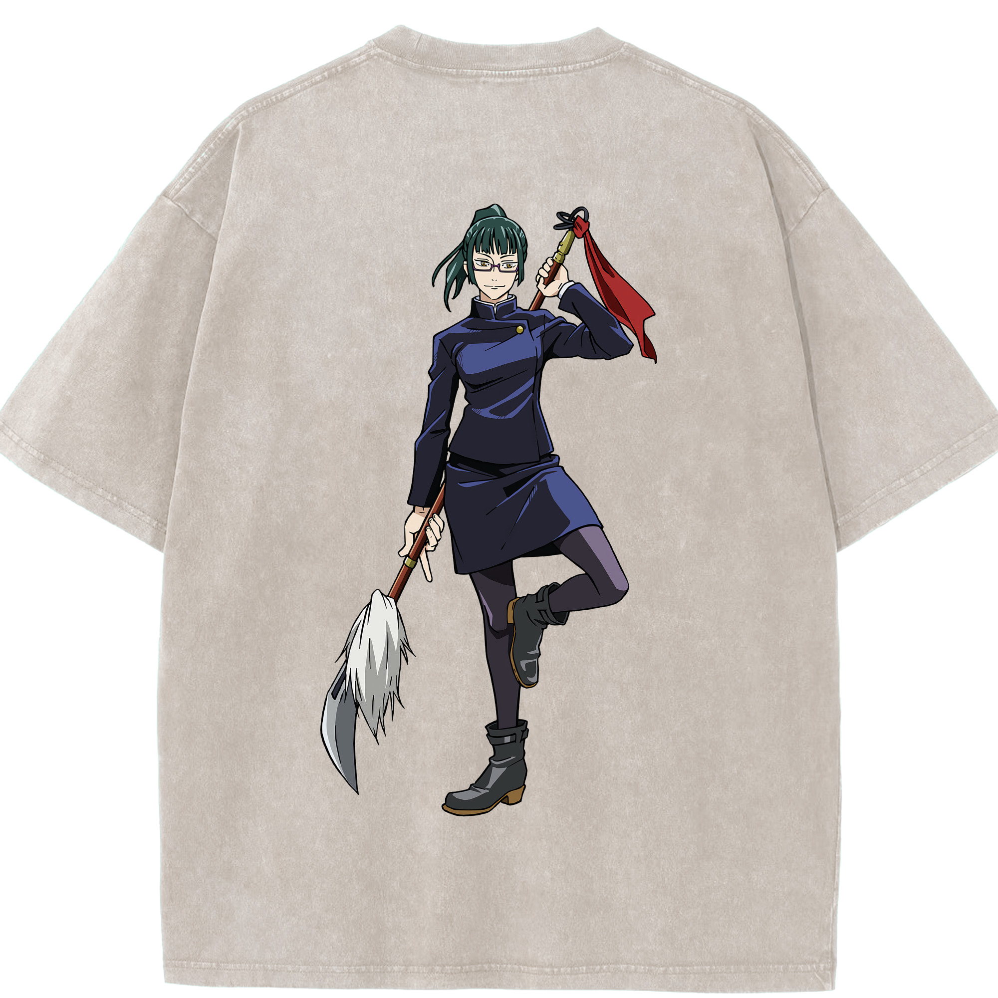 （画像用） 呪術廻戦 Jujutsu Kaisen 綿100% ヴィンテージ風 半袖Tシャツ（背面プリント）