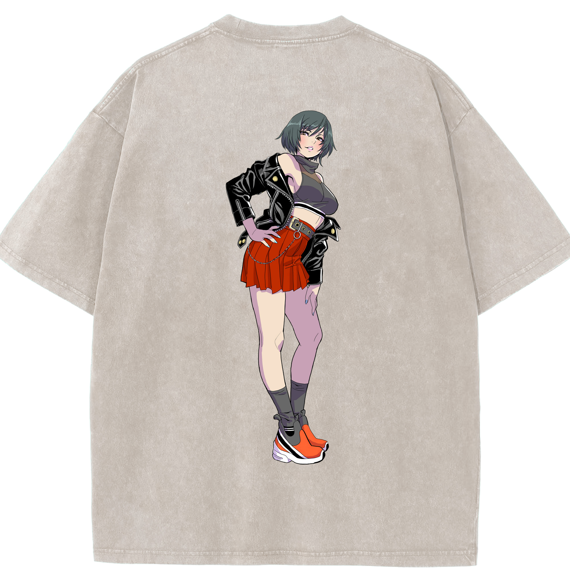 （画像用） 呪術廻戦 Jujutsu Kaisen 綿100% ヴィンテージ風 半袖Tシャツ（背面プリント）