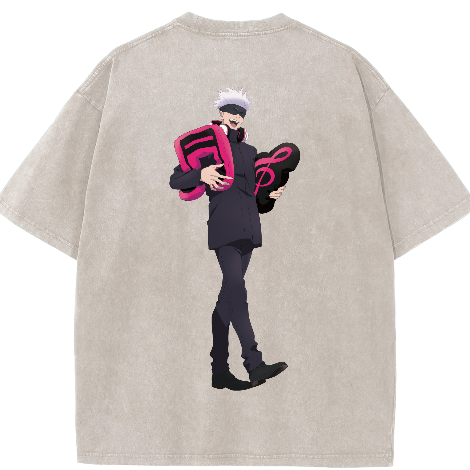 （画像用） 呪術廻戦 Jujutsu Kaisen 綿100% ヴィンテージ風 半袖Tシャツ（背面プリント）