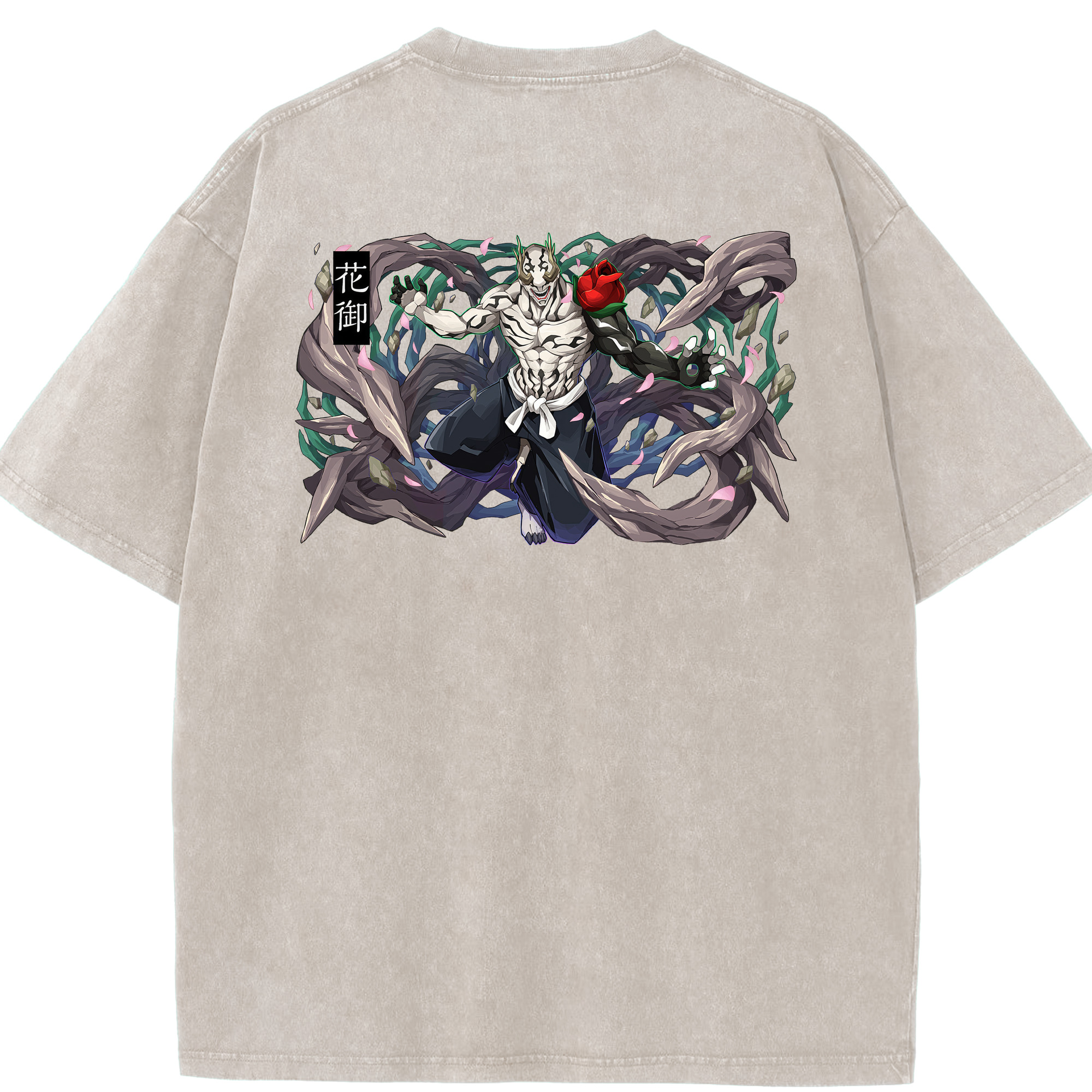 （画像用） 呪術廻戦 Jujutsu Kaisen 綿100% ヴィンテージ風 半袖Tシャツ（背面プリント）
