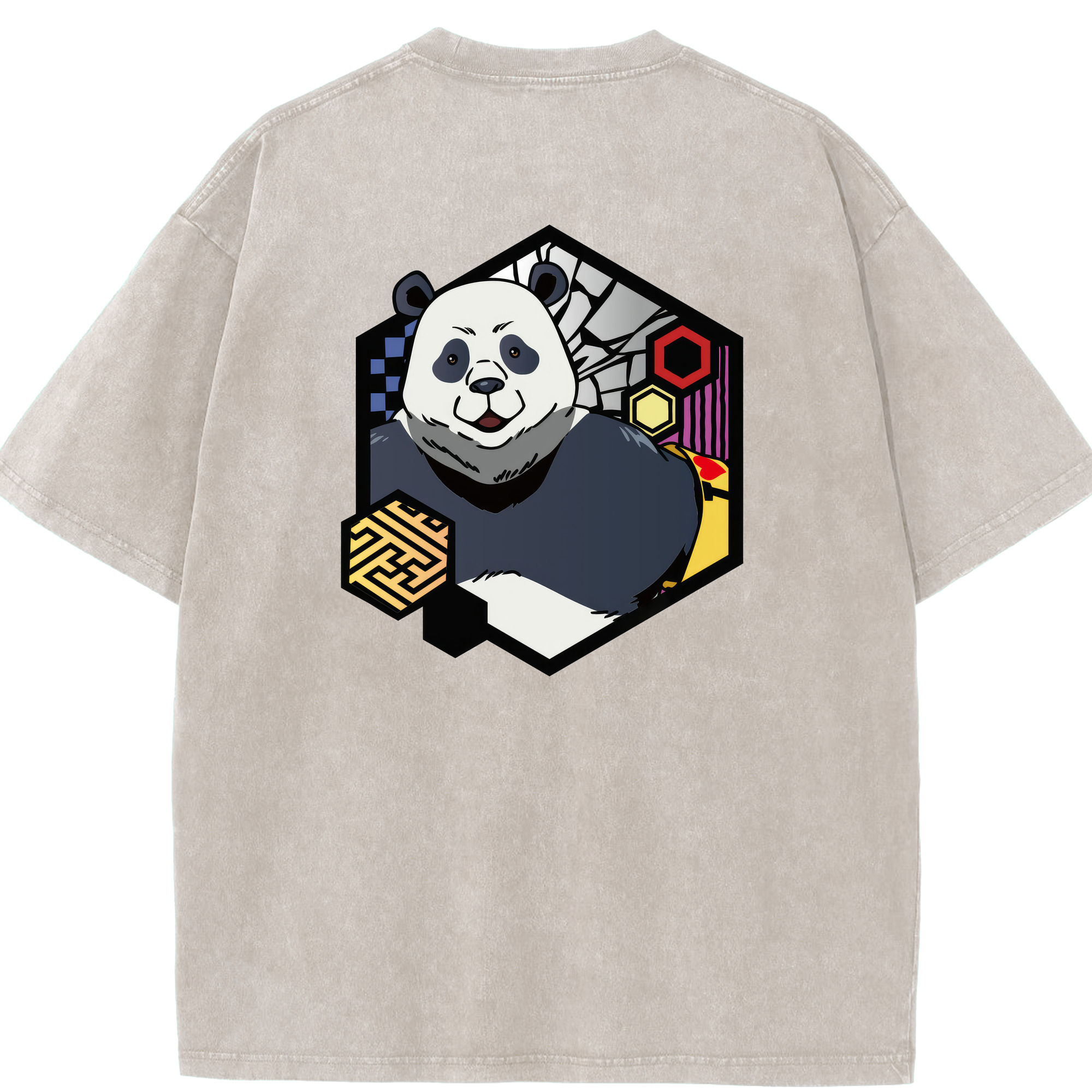 （画像用） 呪術廻戦 Jujutsu Kaisen 綿100% ヴィンテージ風 半袖Tシャツ（背面プリント）