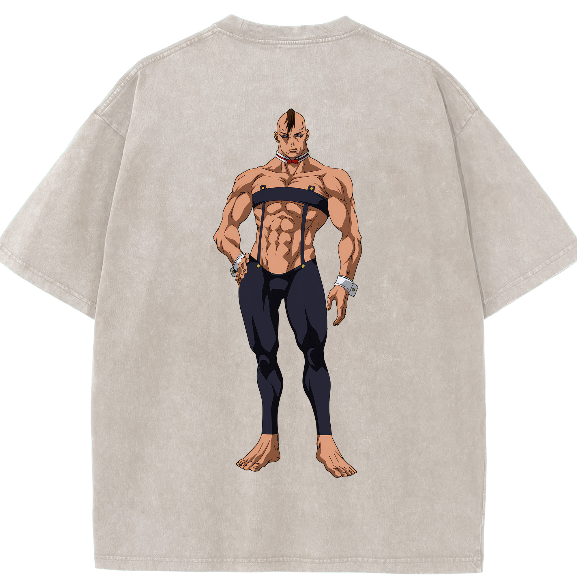 （画像用） 呪術廻戦 Jujutsu Kaisen 綿100% ヴィンテージ風 半袖Tシャツ（背面プリント）