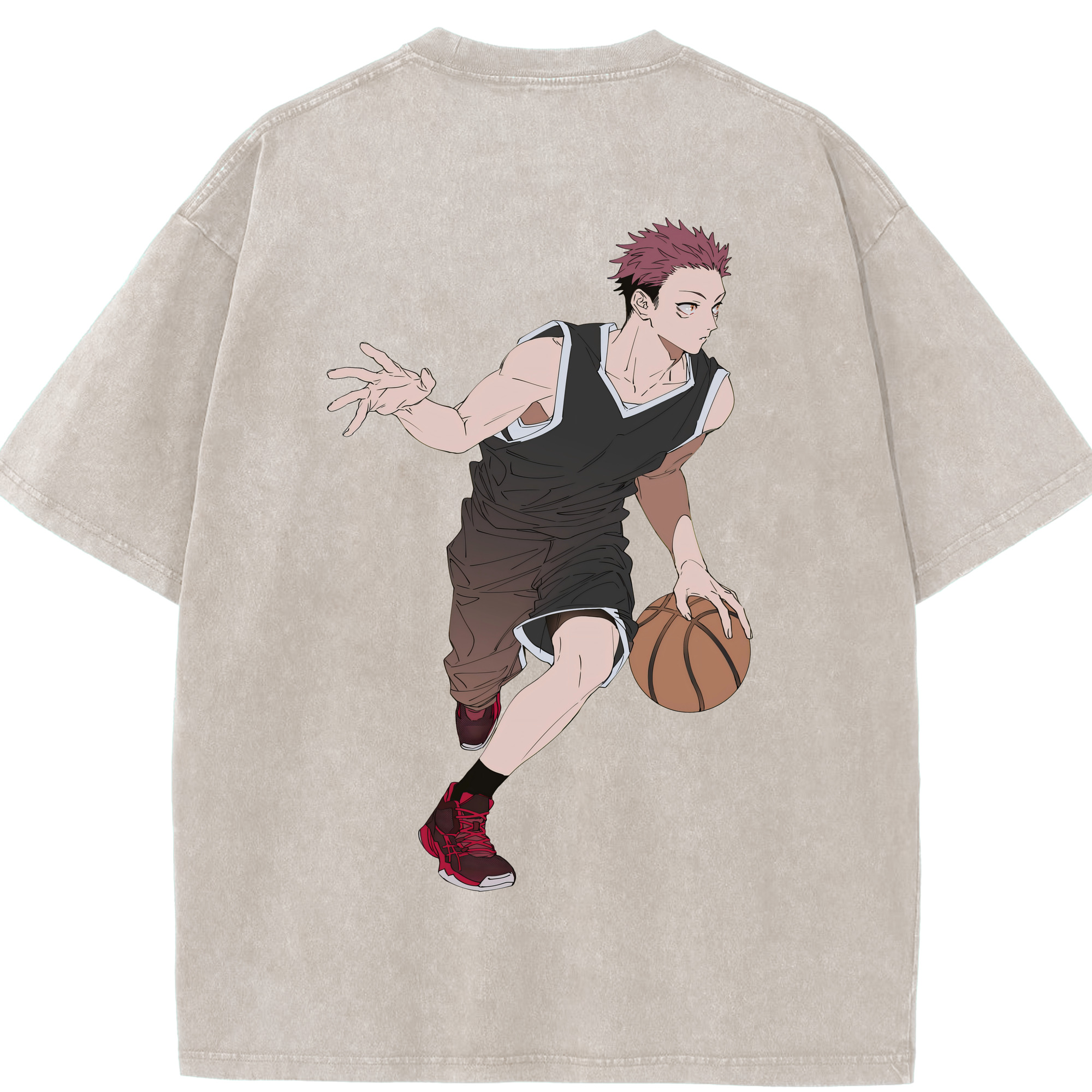 （画像用） 呪術廻戦 Jujutsu Kaisen 綿100% ヴィンテージ風 半袖Tシャツ（背面プリント）