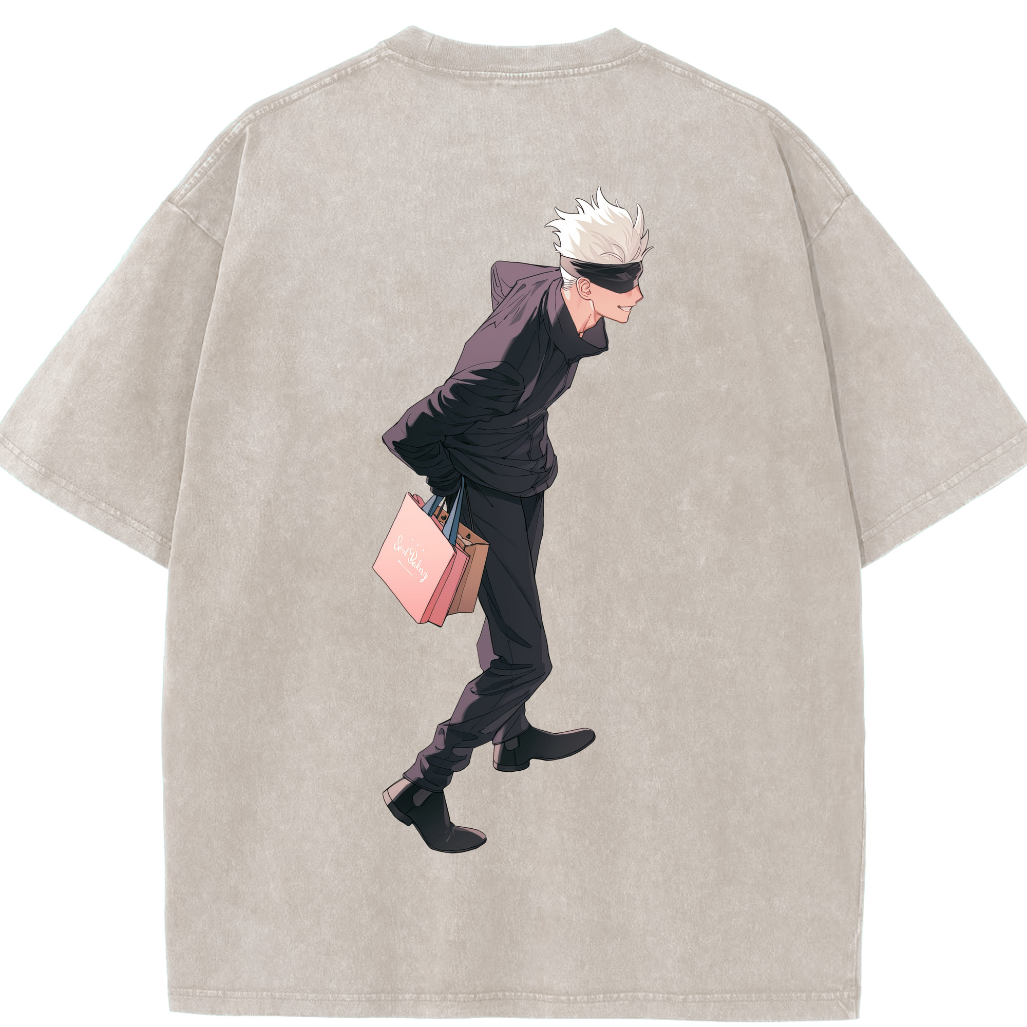 （画像用） 呪術廻戦 Jujutsu Kaisen 綿100% ヴィンテージ風 半袖Tシャツ（背面プリント）