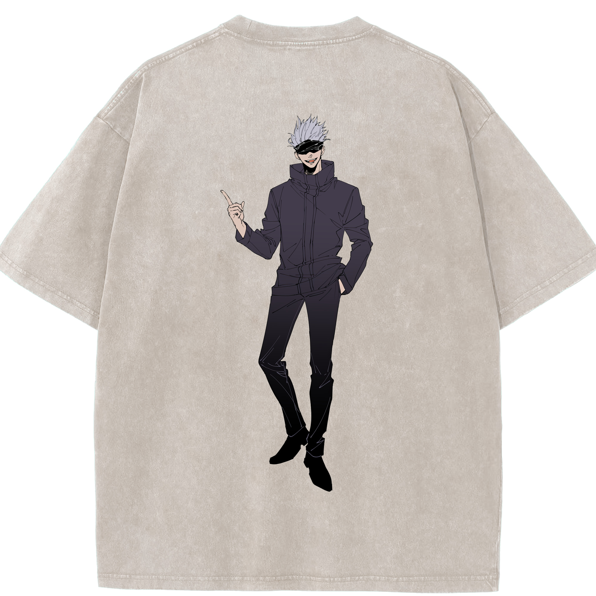 （画像用） 呪術廻戦 Jujutsu Kaisen 綿100% ヴィンテージ風 半袖Tシャツ（背面プリント）