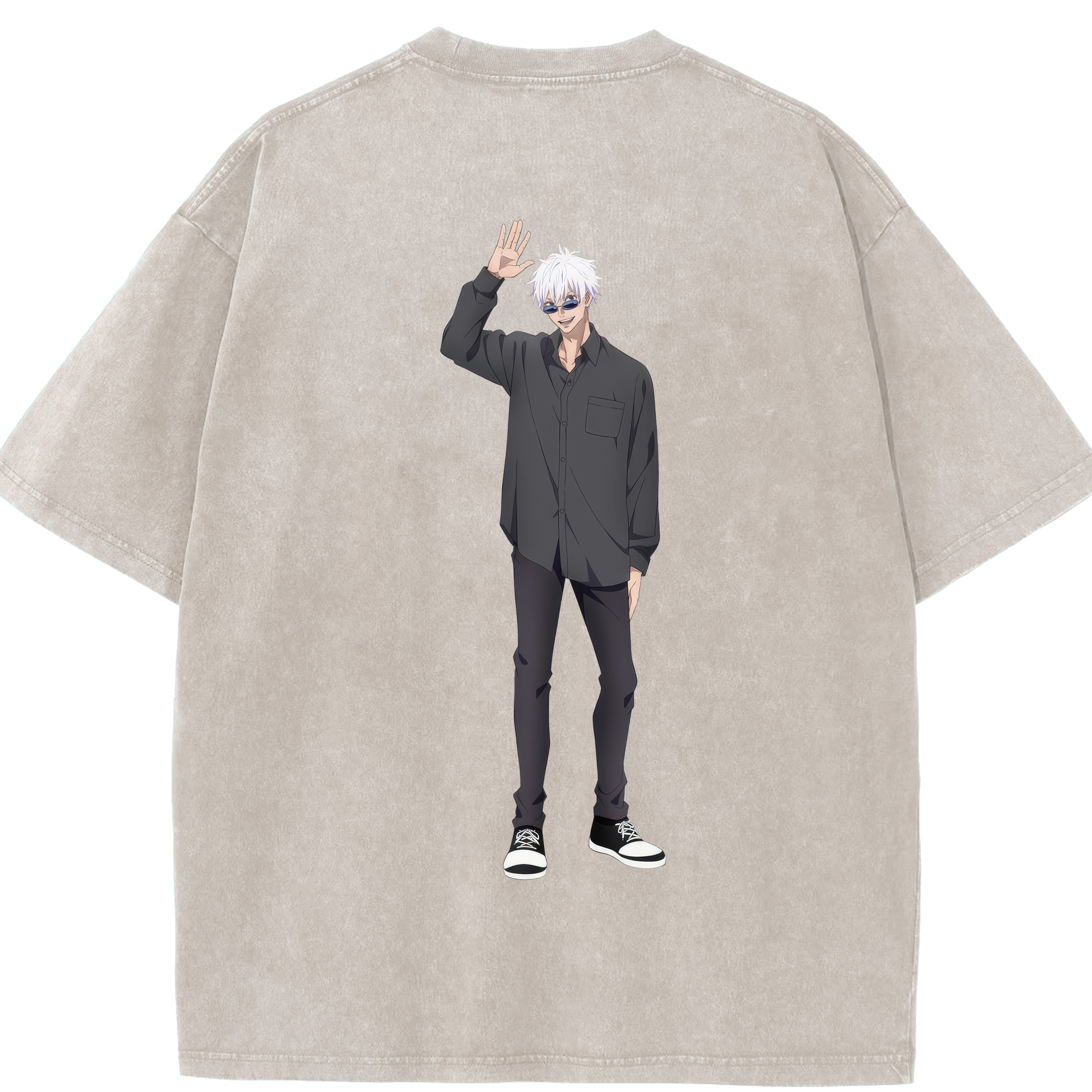 （画像用） 呪術廻戦 Jujutsu Kaisen 綿100% ヴィンテージ風 半袖Tシャツ（背面プリント）