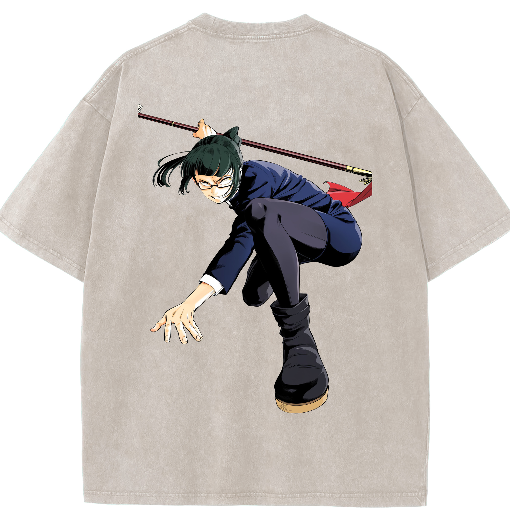 （画像用） 呪術廻戦 Jujutsu Kaisen 綿100% ヴィンテージ風 半袖Tシャツ（背面プリント）