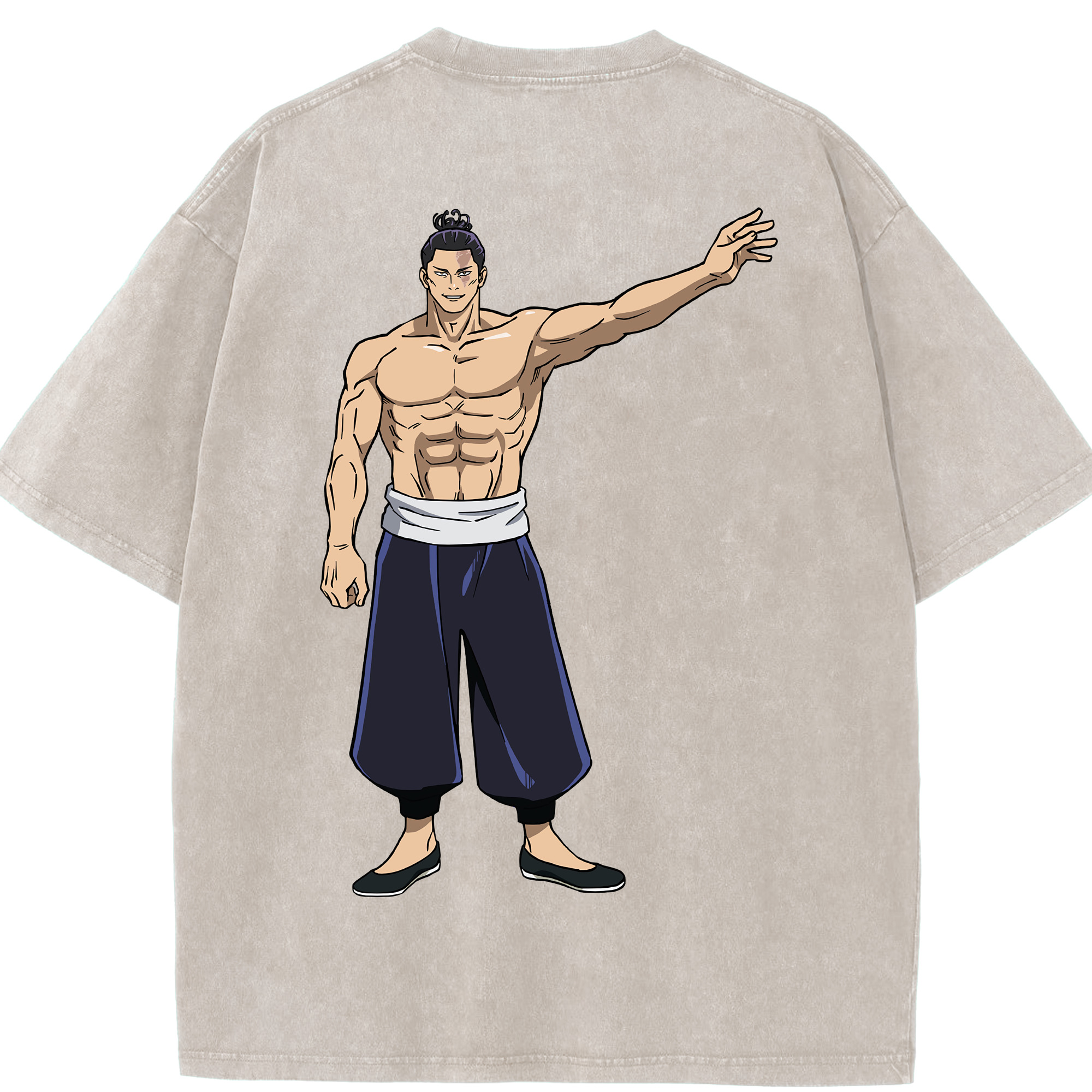（画像用） 呪術廻戦 Jujutsu Kaisen 綿100% ヴィンテージ風 半袖Tシャツ（背面プリント）