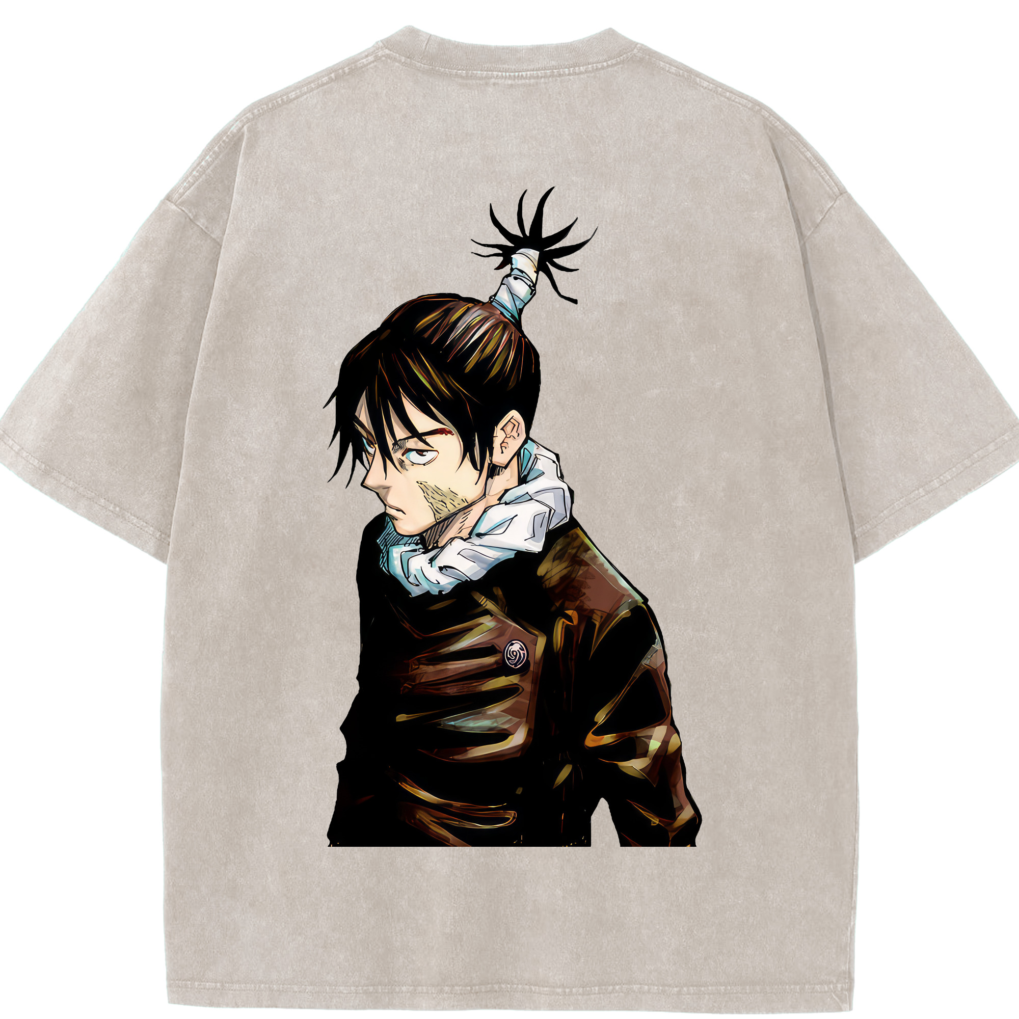（画像用） 呪術廻戦 Jujutsu Kaisen 綿100% ヴィンテージ風 半袖Tシャツ（背面プリント）