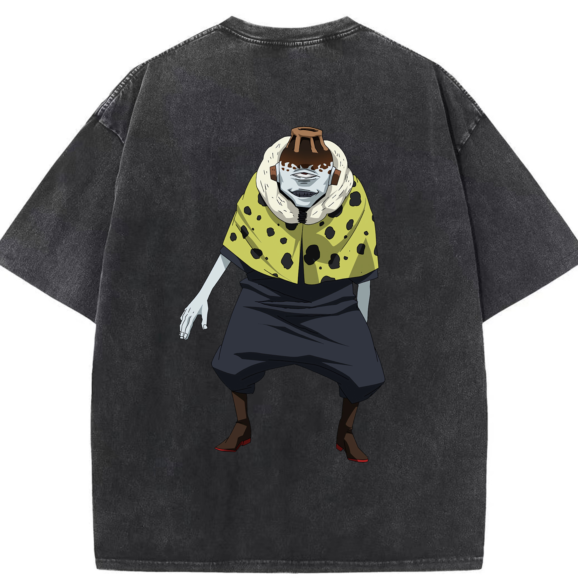 （画像用） 呪術廻戦 Jujutsu Kaisen 綿100% ヴィンテージ風 半袖Tシャツ（背面プリント）