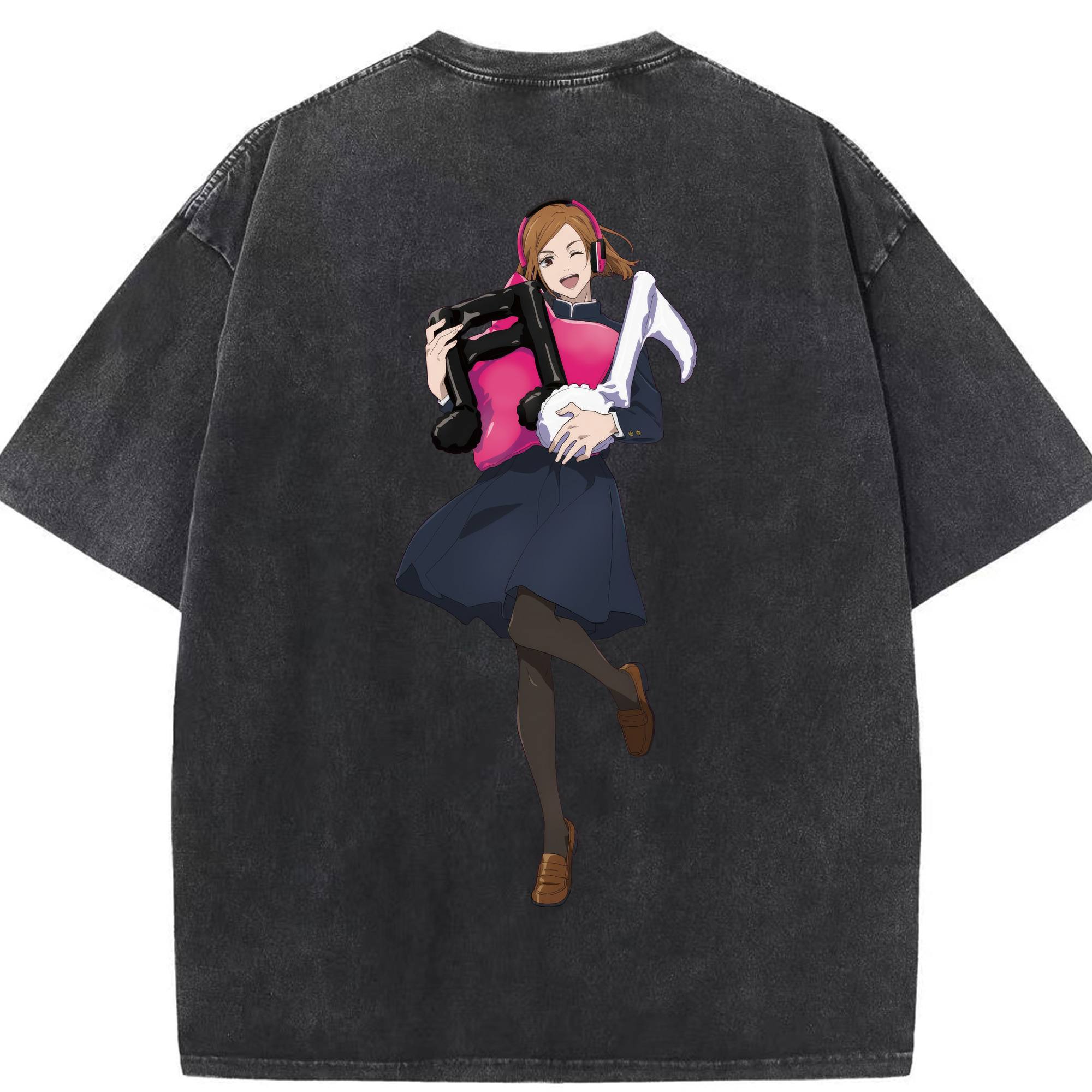 （画像用） 呪術廻戦 Jujutsu Kaisen 綿100% ヴィンテージ風 半袖Tシャツ（背面プリント）