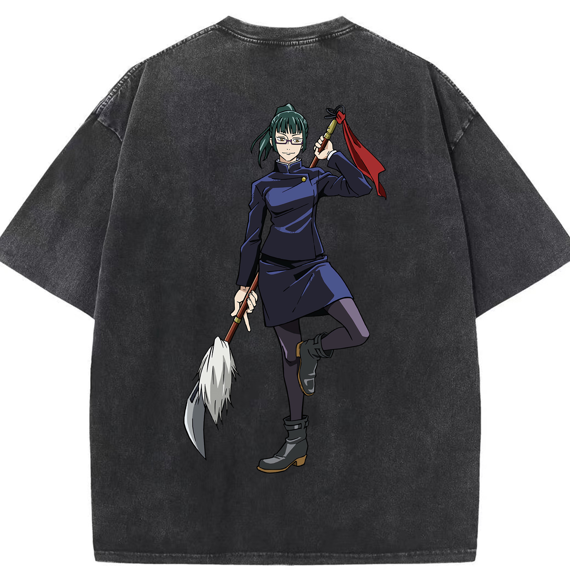 （画像用） 呪術廻戦 Jujutsu Kaisen 綿100% ヴィンテージ風 半袖Tシャツ（背面プリント）