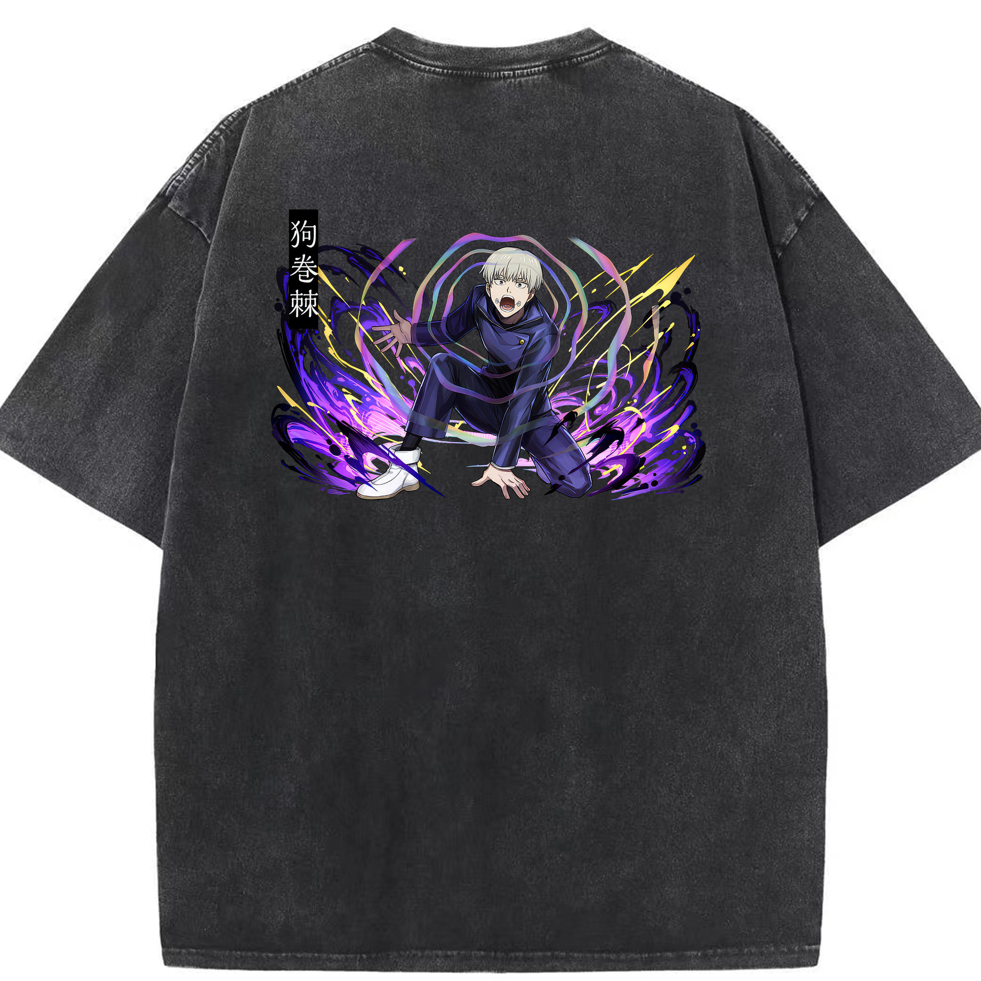 （画像用） 呪術廻戦 Jujutsu Kaisen 綿100% ヴィンテージ風 半袖Tシャツ（背面プリント）