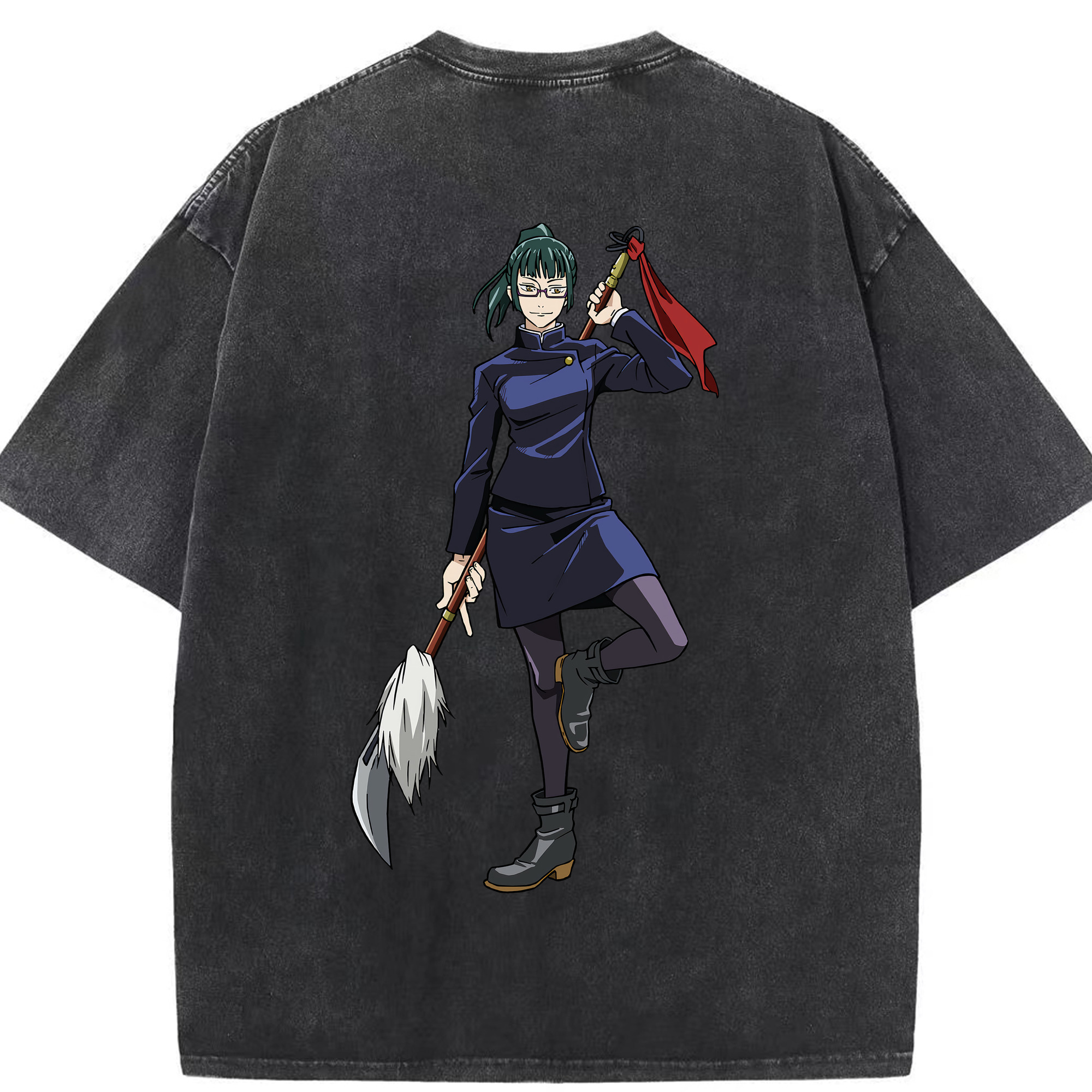 （画像用） 呪術廻戦 Jujutsu Kaisen 綿100% ヴィンテージ風 半袖Tシャツ（背面プリント）