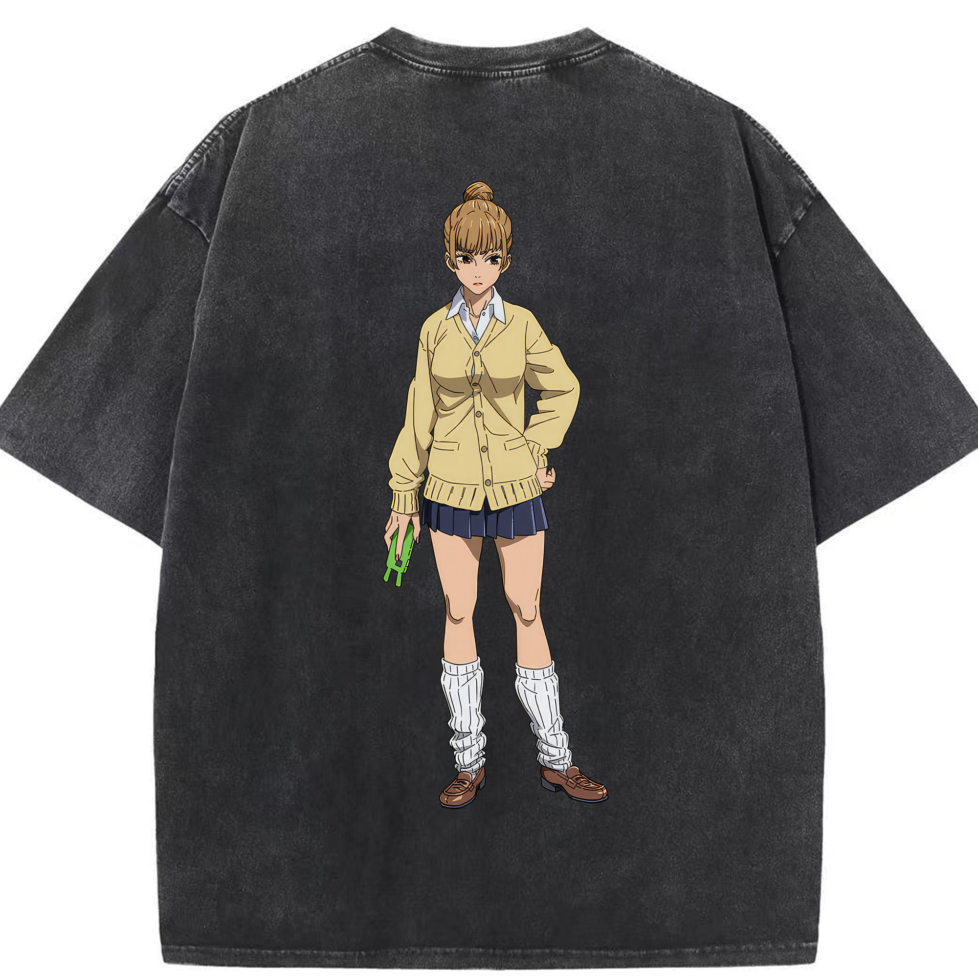 （画像用） 呪術廻戦 Jujutsu Kaisen 綿100% ヴィンテージ風 半袖Tシャツ（背面プリント）