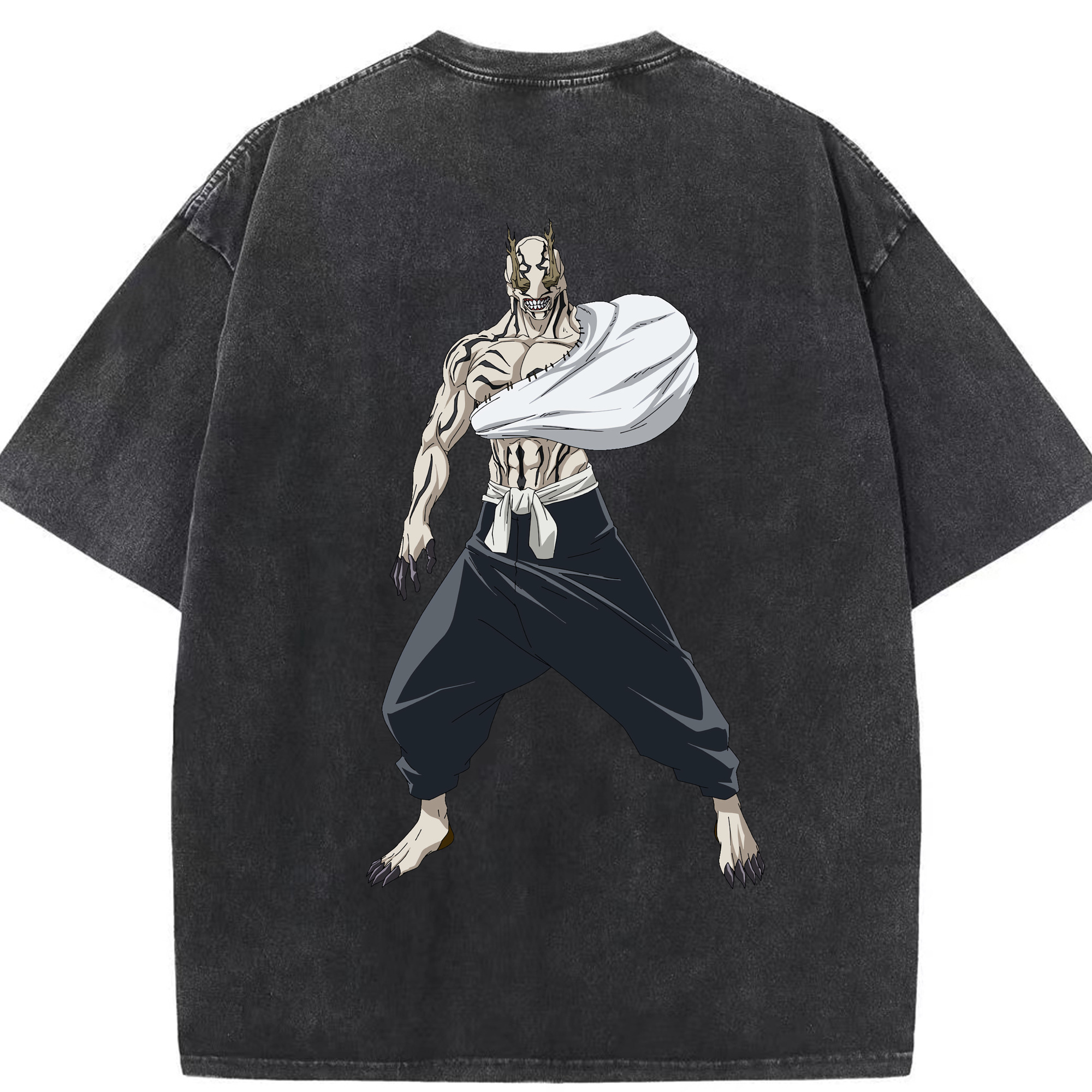 （画像用） 呪術廻戦 Jujutsu Kaisen 綿100% ヴィンテージ風 半袖Tシャツ（背面プリント）