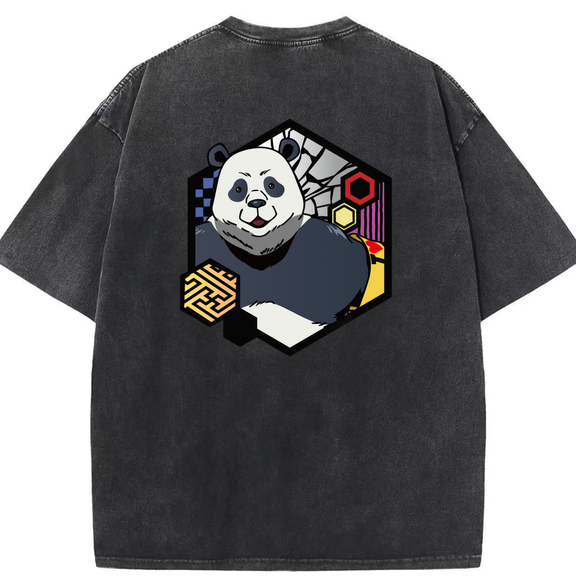 （画像用） 呪術廻戦 Jujutsu Kaisen 綿100% ヴィンテージ風 半袖Tシャツ（背面プリント）