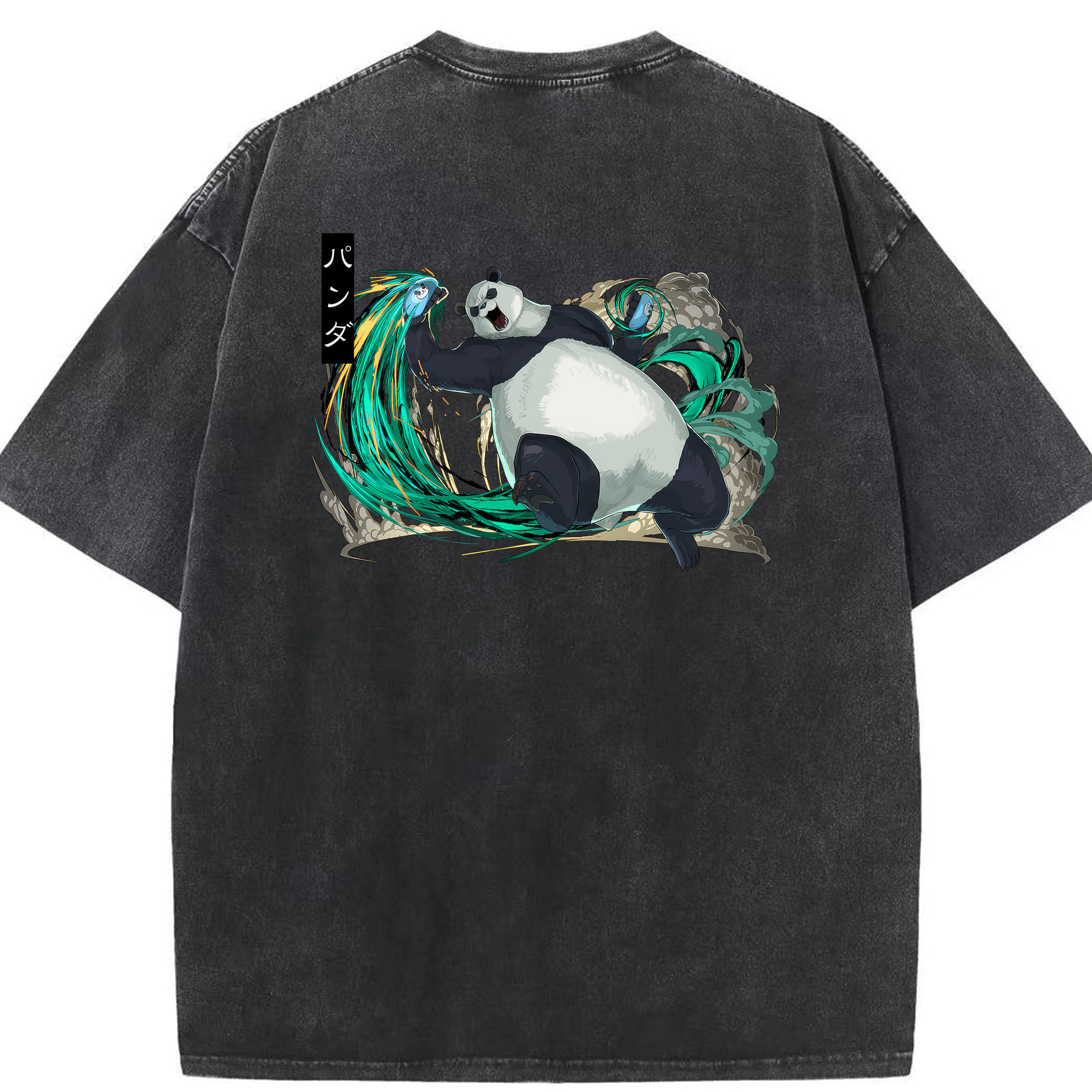 （画像用） 呪術廻戦 Jujutsu Kaisen 綿100% ヴィンテージ風 半袖Tシャツ（背面プリント）