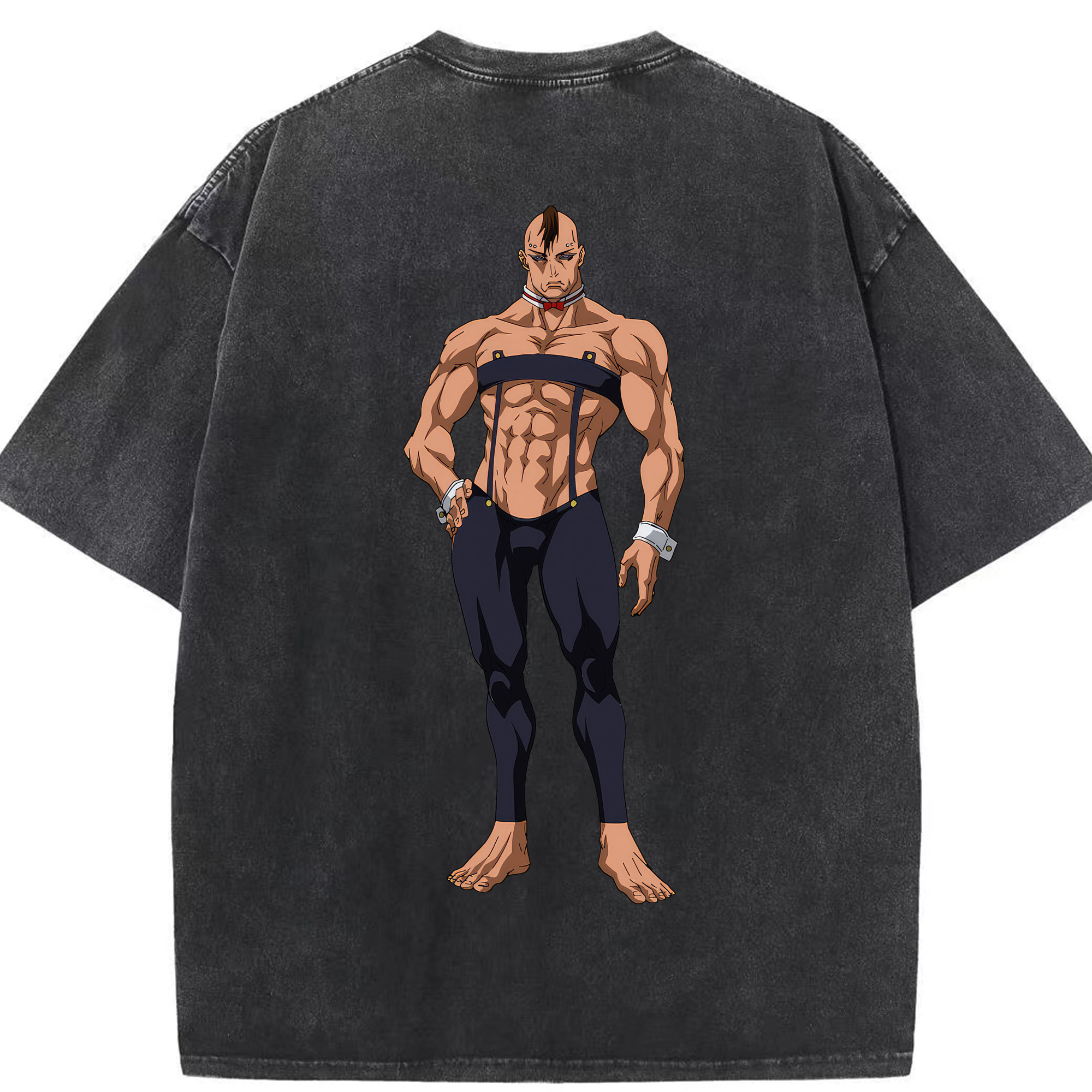 （画像用） 呪術廻戦 Jujutsu Kaisen 綿100% ヴィンテージ風 半袖Tシャツ（背面プリント）