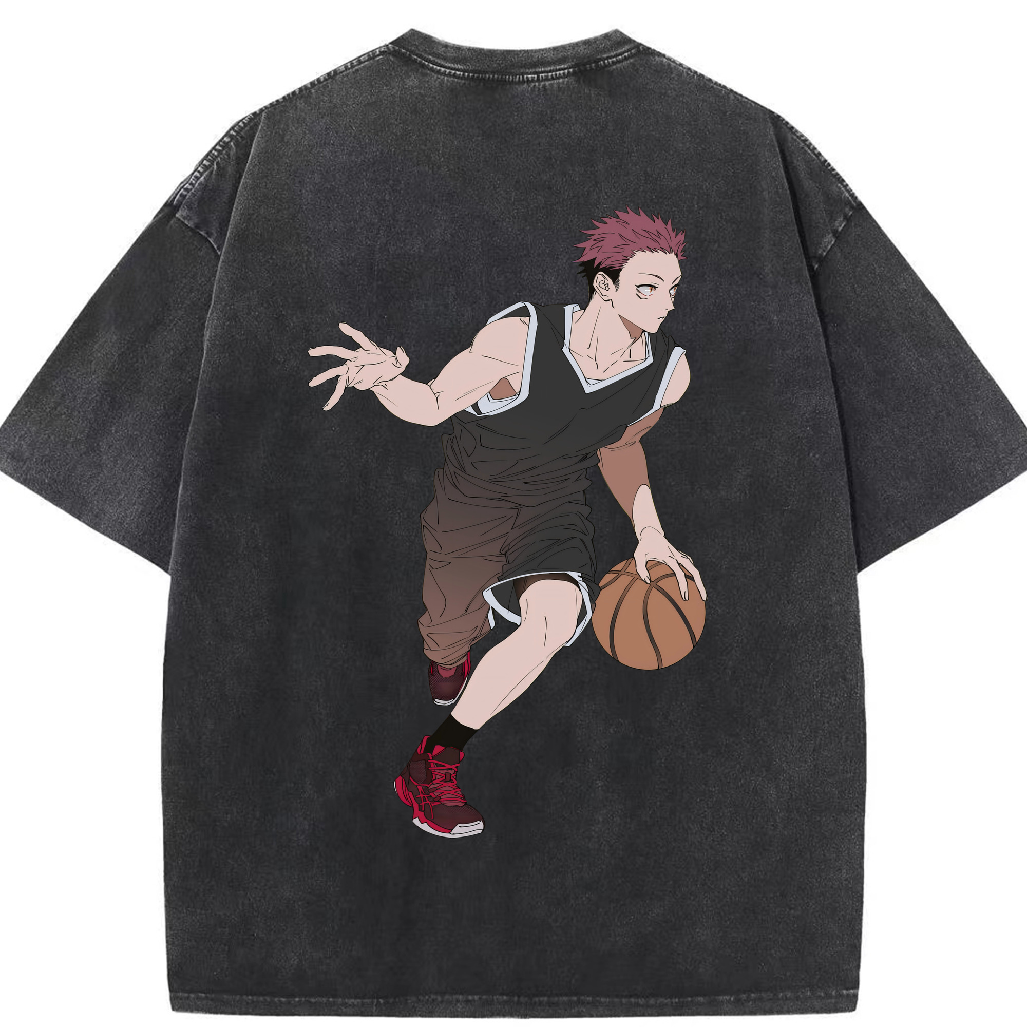 （画像用） 呪術廻戦 Jujutsu Kaisen 綿100% ヴィンテージ風 半袖Tシャツ（背面プリント）