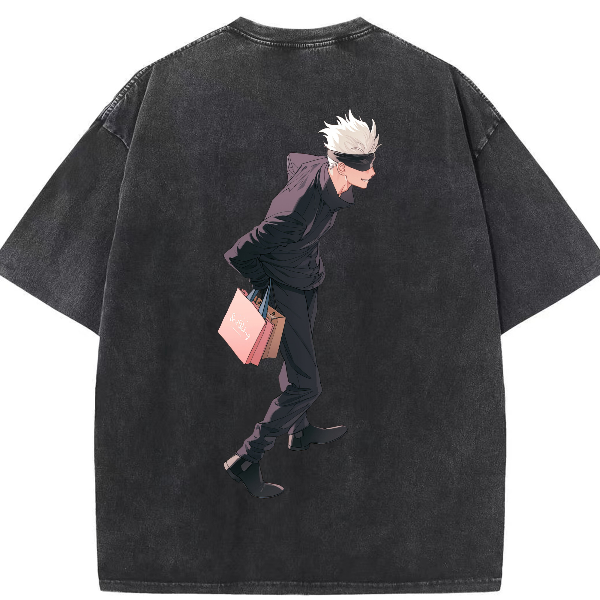 （画像用） 呪術廻戦 Jujutsu Kaisen 綿100% ヴィンテージ風 半袖Tシャツ（背面プリント）