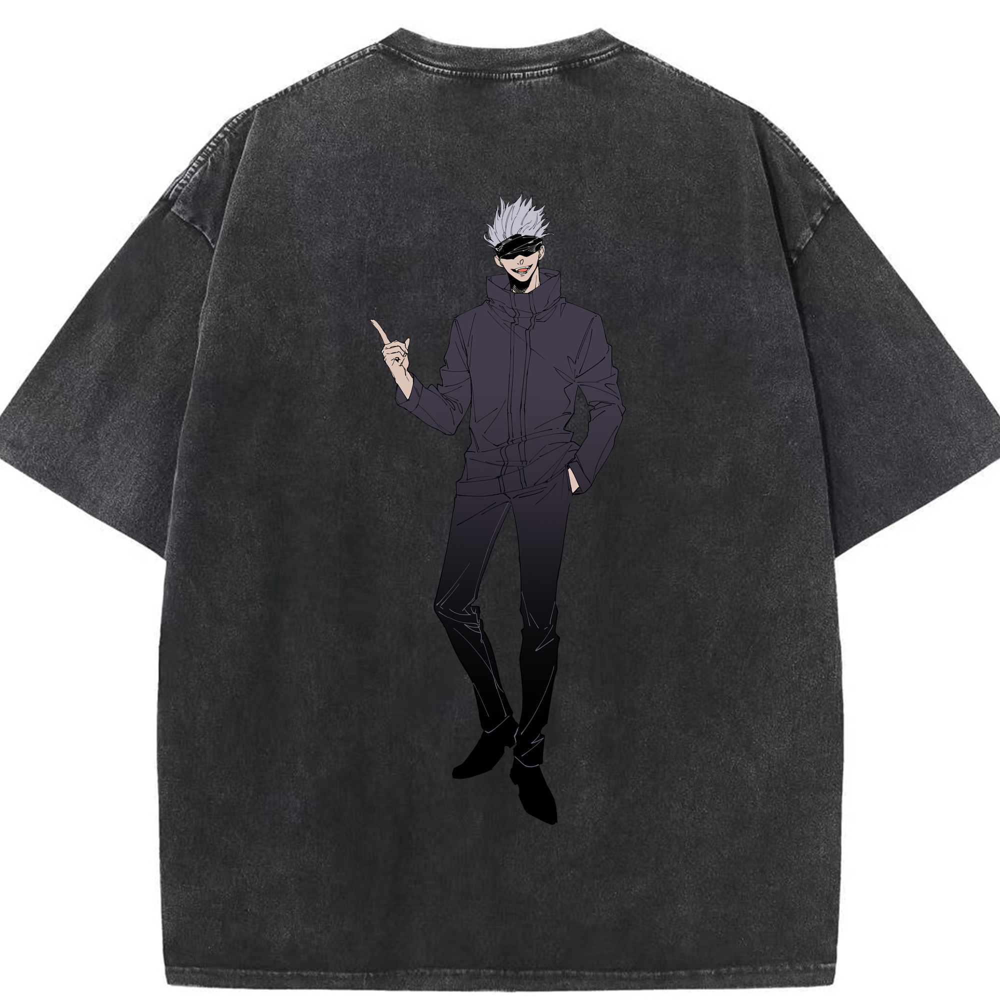 （画像用） 呪術廻戦 Jujutsu Kaisen 綿100% ヴィンテージ風 半袖Tシャツ（背面プリント）