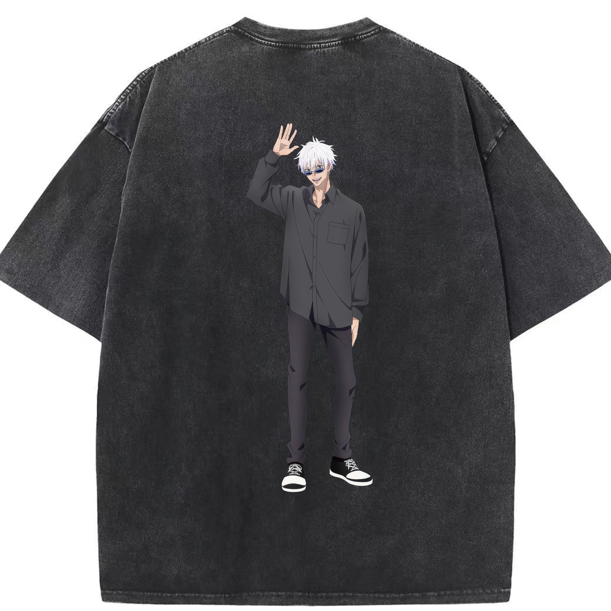 （画像用） 呪術廻戦 Jujutsu Kaisen 綿100% ヴィンテージ風 半袖Tシャツ（背面プリント）
