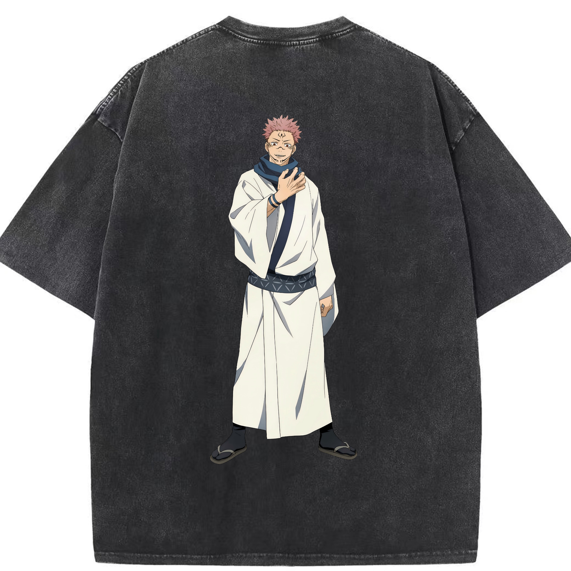 （画像用） 呪術廻戦 Jujutsu Kaisen 綿100% ヴィンテージ風 半袖Tシャツ（背面プリント）