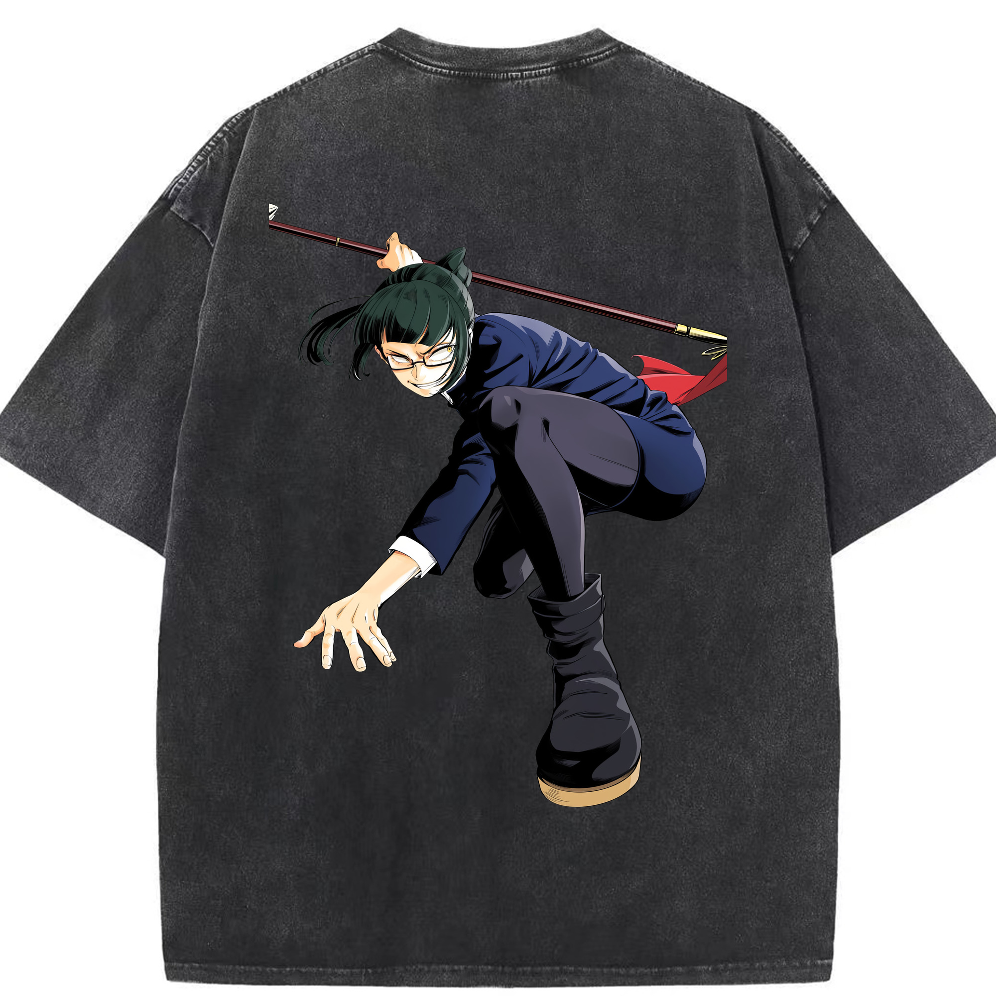 （画像用） 呪術廻戦 Jujutsu Kaisen 綿100% ヴィンテージ風 半袖Tシャツ（背面プリント）