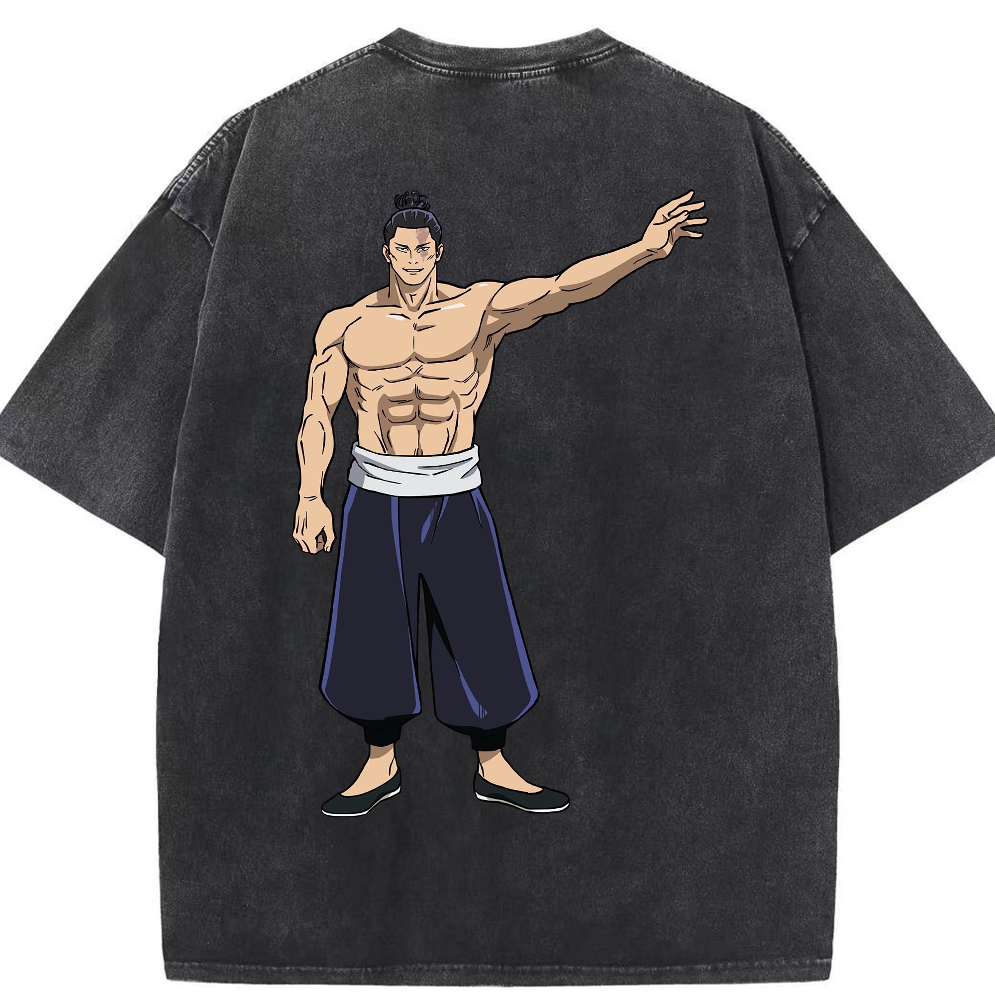 （画像用） 呪術廻戦 Jujutsu Kaisen 綿100% ヴィンテージ風 半袖Tシャツ（背面プリント）