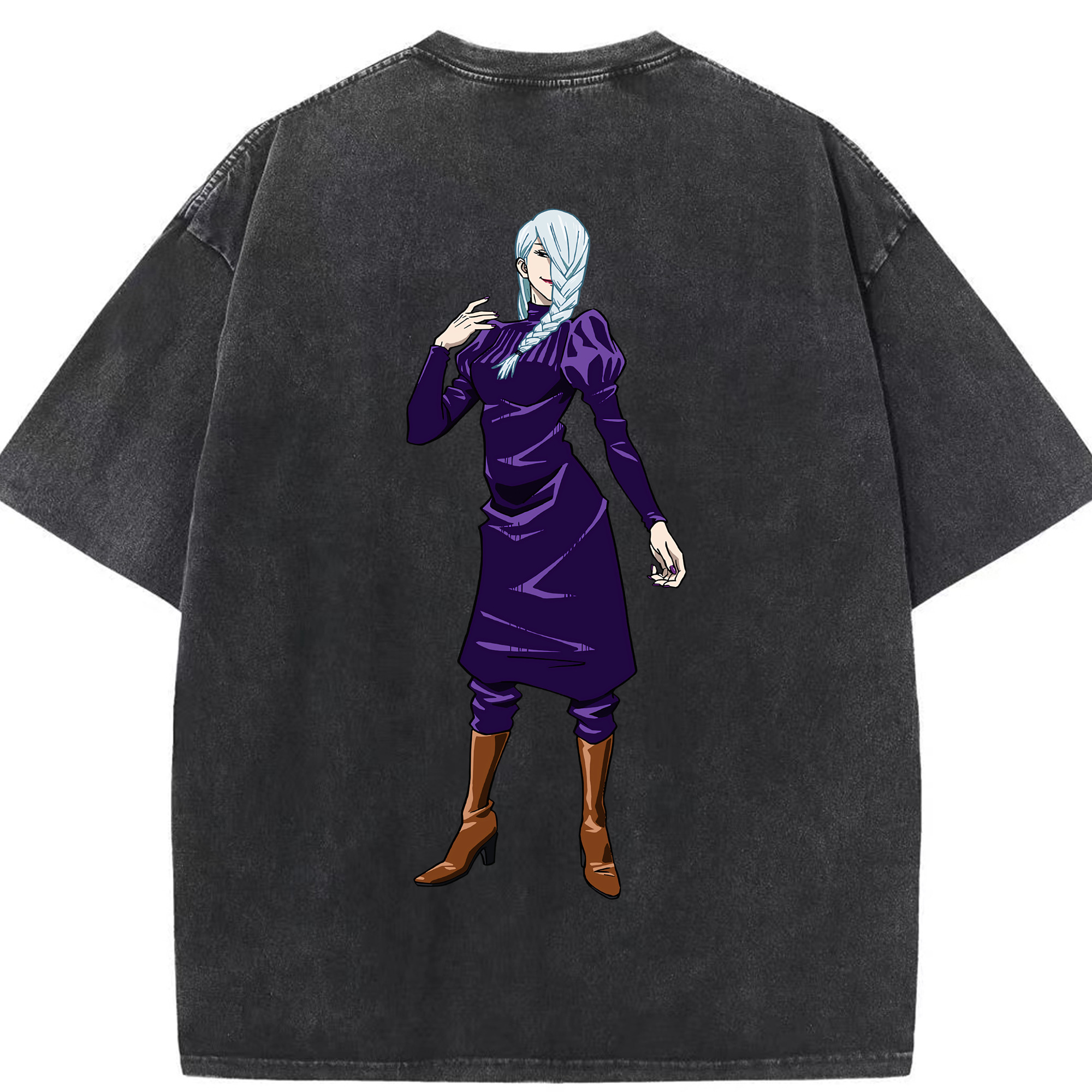 （画像用） 呪術廻戦 Jujutsu Kaisen 綿100% ヴィンテージ風 半袖Tシャツ（背面プリント）