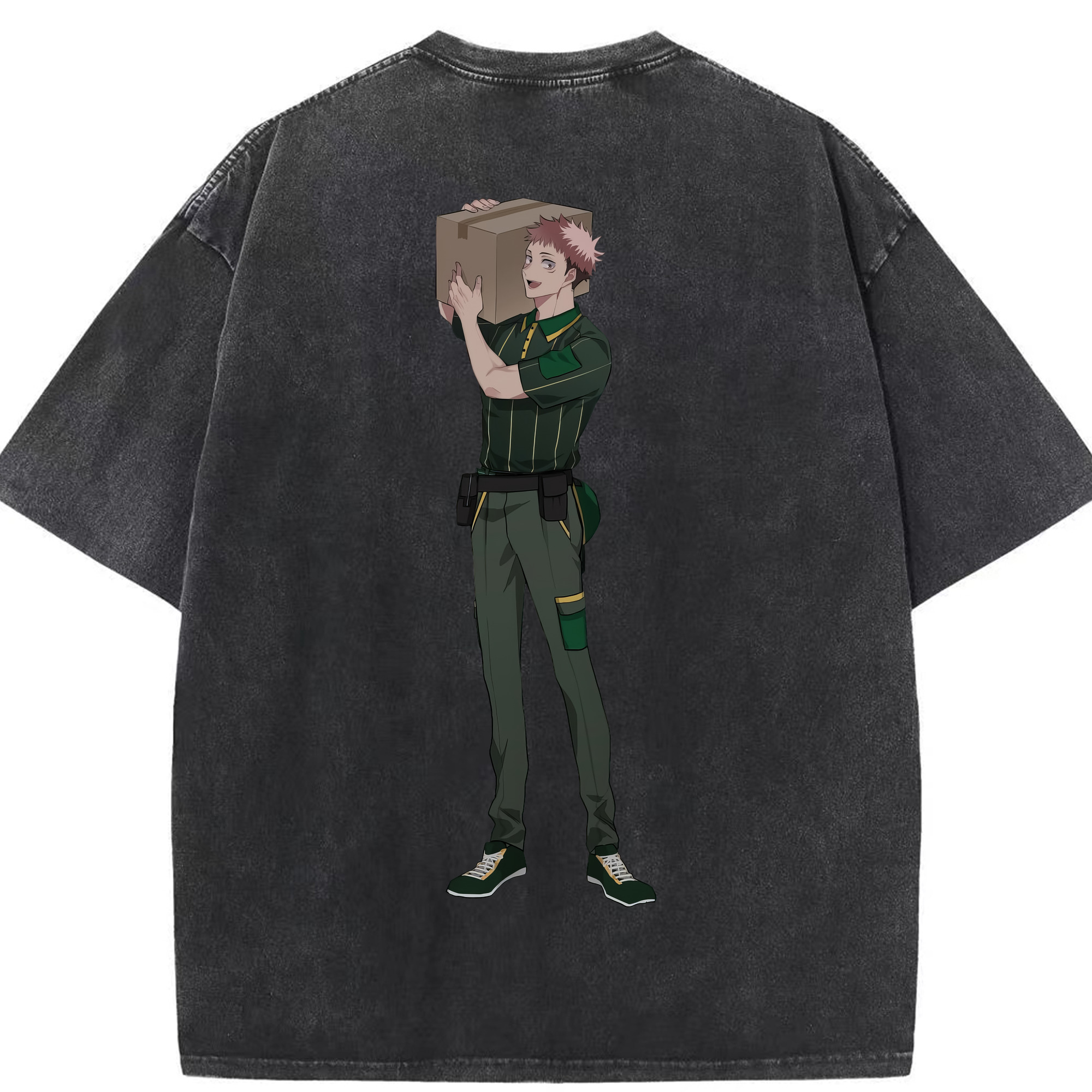 （画像用） 呪術廻戦 Jujutsu Kaisen 綿100% ヴィンテージ風 半袖Tシャツ（背面プリント）