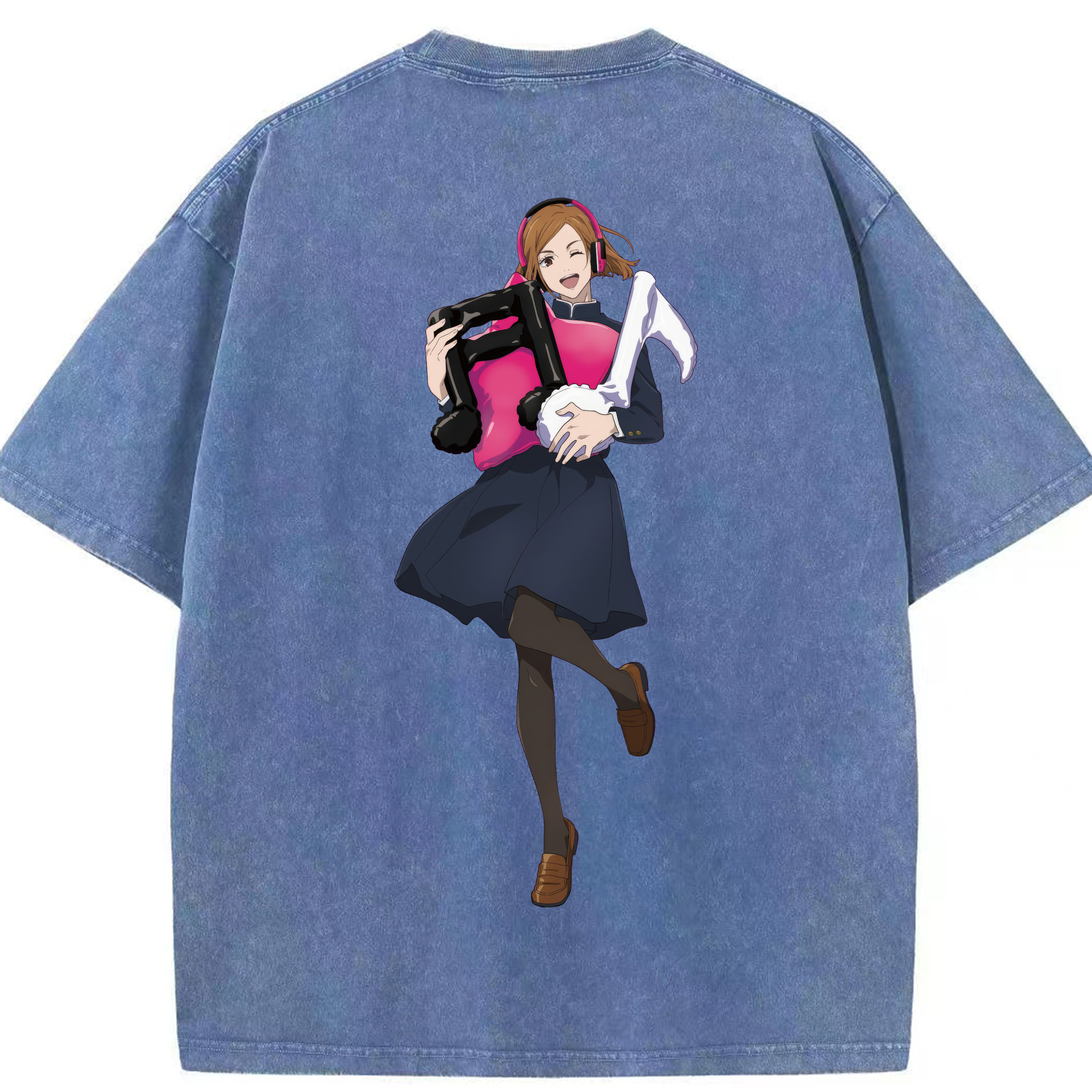（画像用） 呪術廻戦 Jujutsu Kaisen 綿100% ヴィンテージ風 半袖Tシャツ（背面プリント）