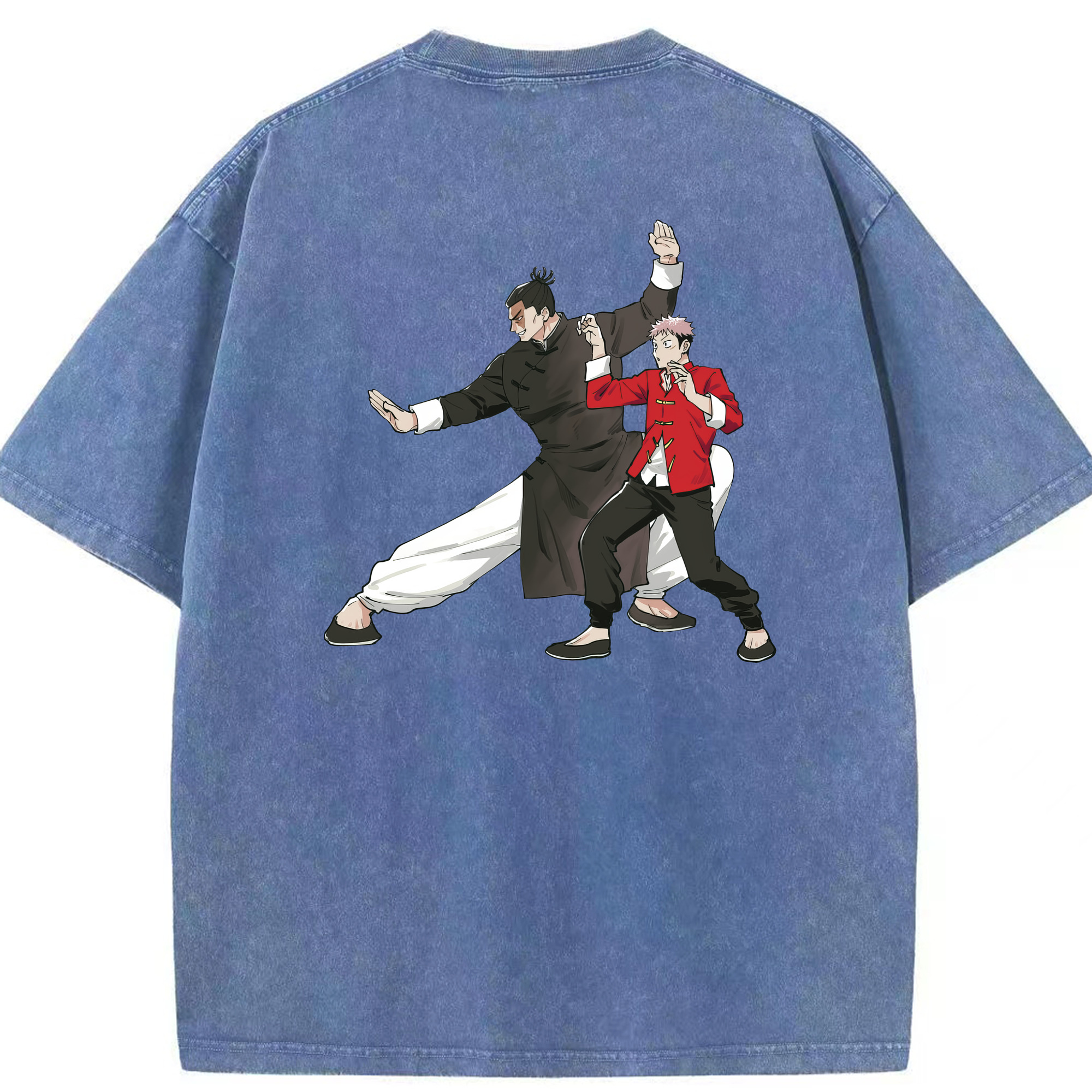 （画像用） 呪術廻戦 Jujutsu Kaisen 綿100% ヴィンテージ風 半袖Tシャツ（背面プリント）