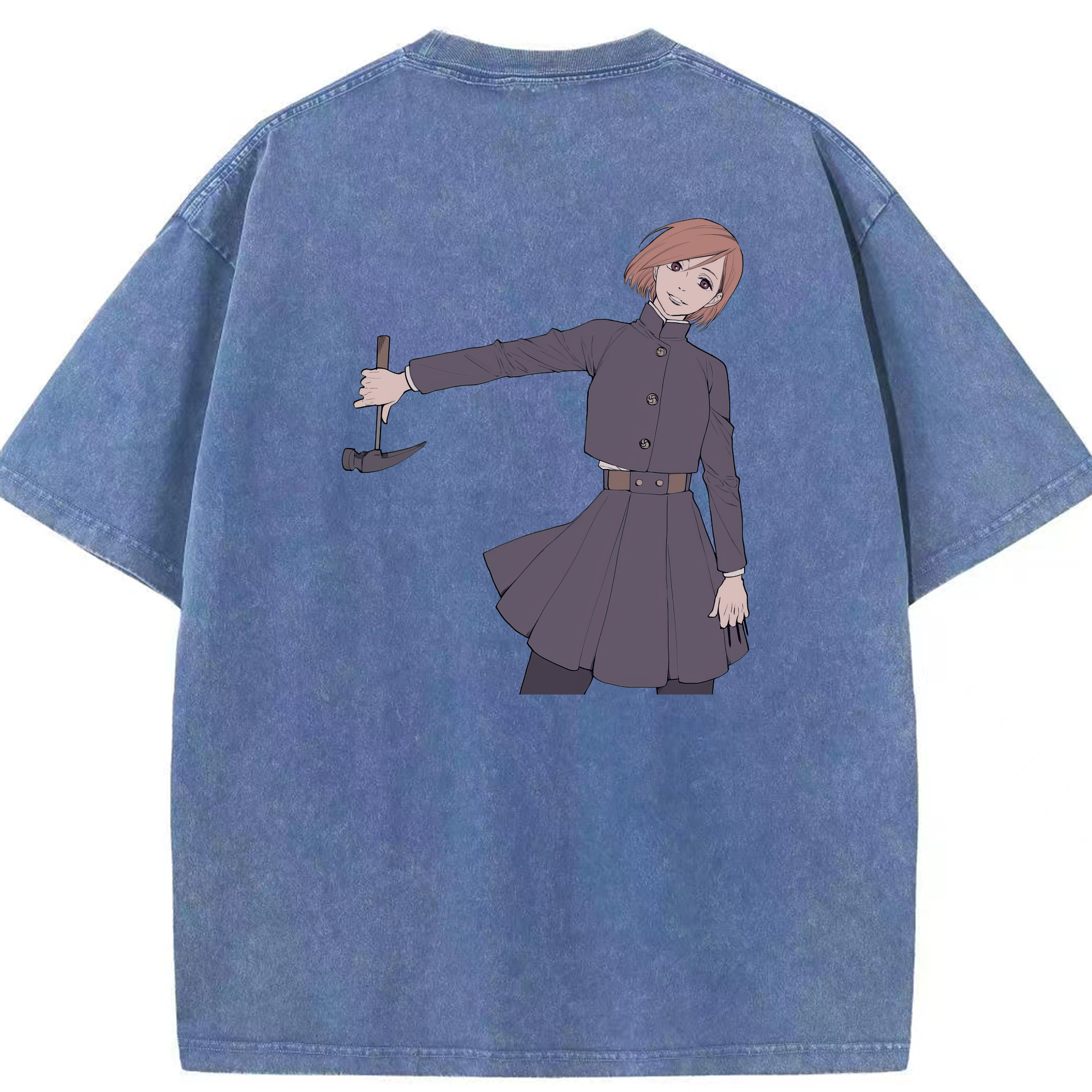 （画像用） 呪術廻戦 Jujutsu Kaisen 綿100% ヴィンテージ風 半袖Tシャツ（背面プリント）