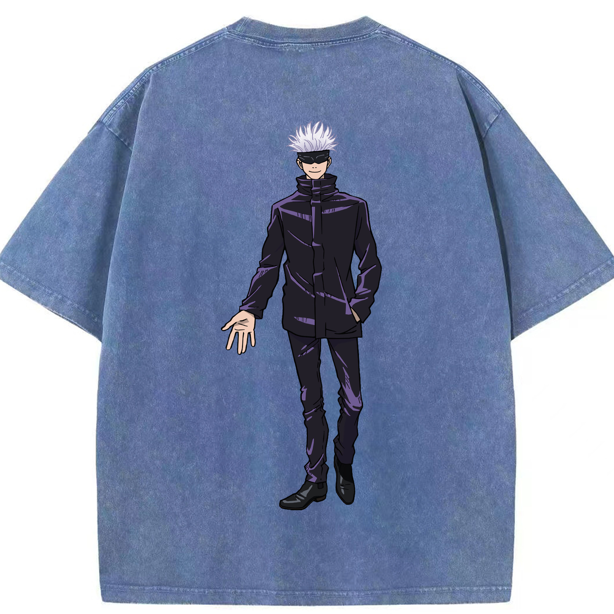 （画像用） 呪術廻戦 Jujutsu Kaisen 綿100% ヴィンテージ風 半袖Tシャツ（背面プリント）