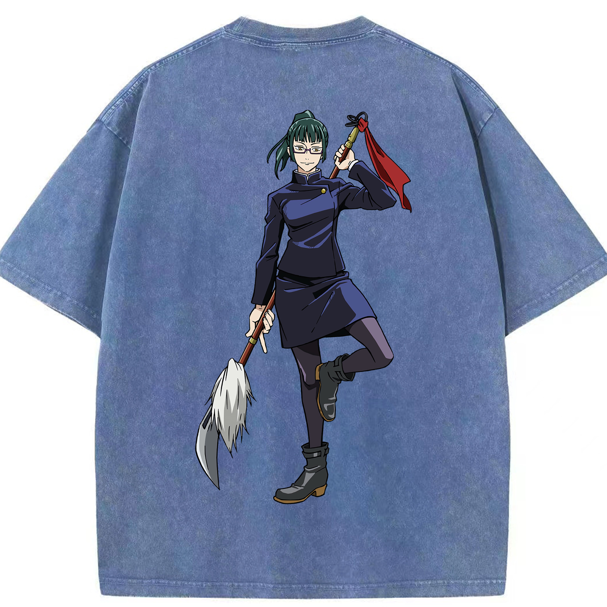 （画像用） 呪術廻戦 Jujutsu Kaisen 綿100% ヴィンテージ風 半袖Tシャツ（背面プリント）