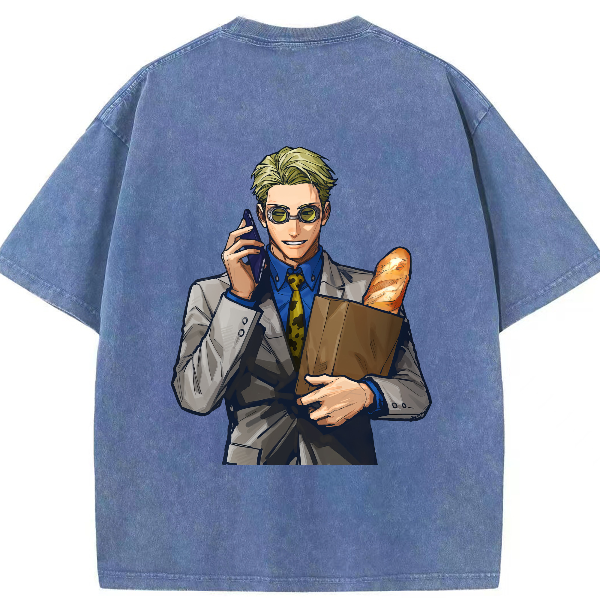 （画像用） 呪術廻戦 Jujutsu Kaisen 綿100% ヴィンテージ風 半袖Tシャツ（背面プリント）