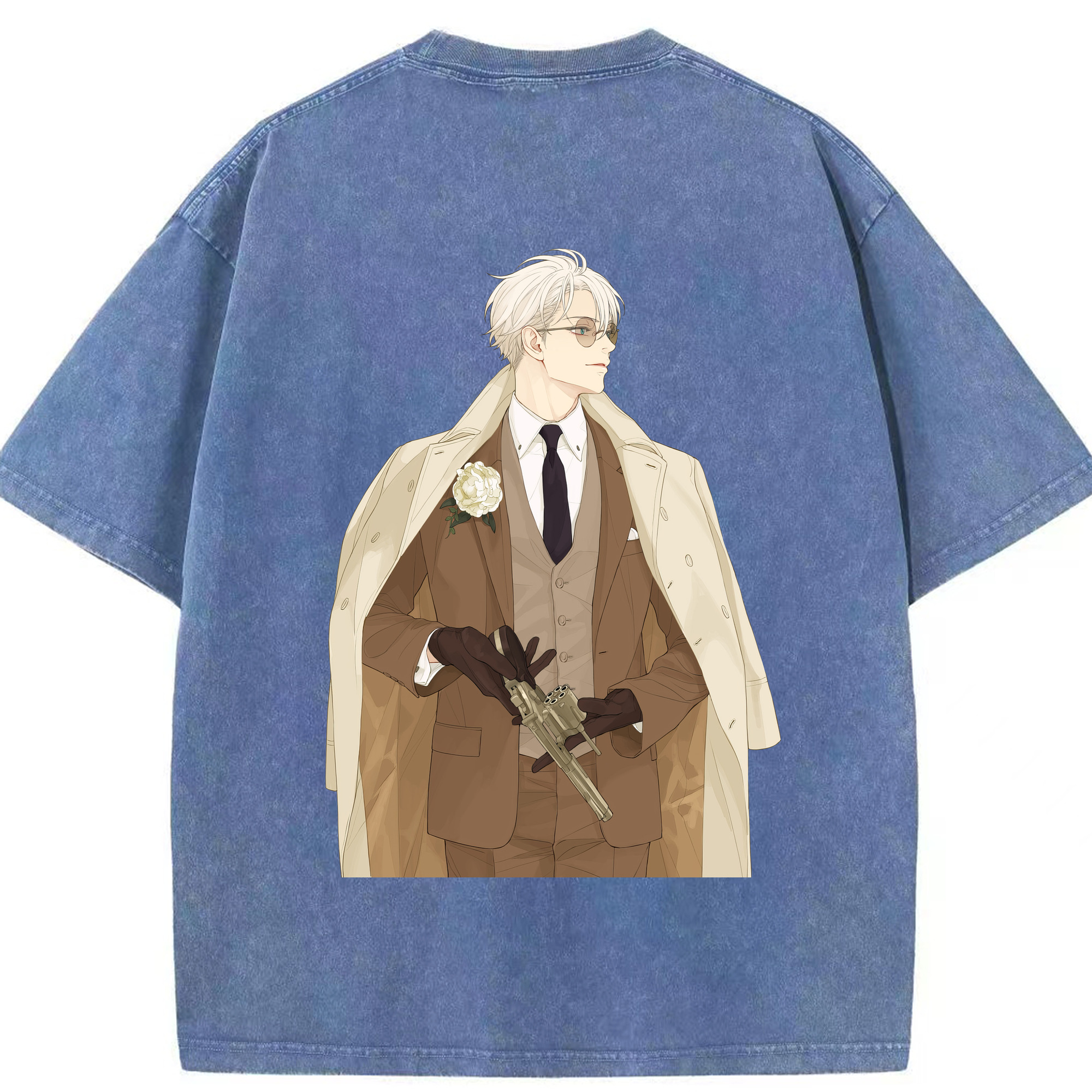 （画像用） 呪術廻戦 Jujutsu Kaisen 綿100% ヴィンテージ風 半袖Tシャツ（背面プリント）