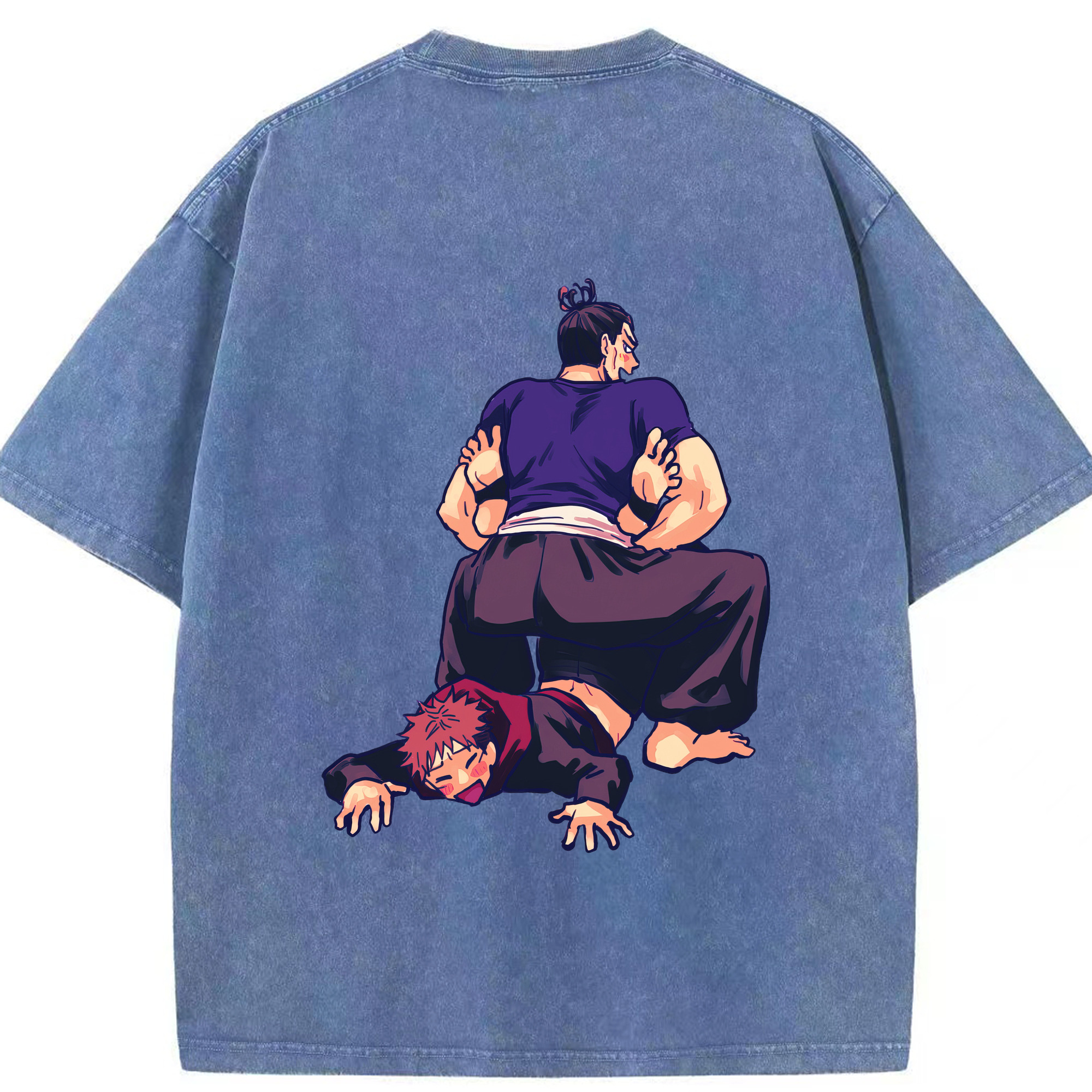 （画像用） 呪術廻戦 Jujutsu Kaisen 綿100% ヴィンテージ風 半袖Tシャツ（背面プリント）