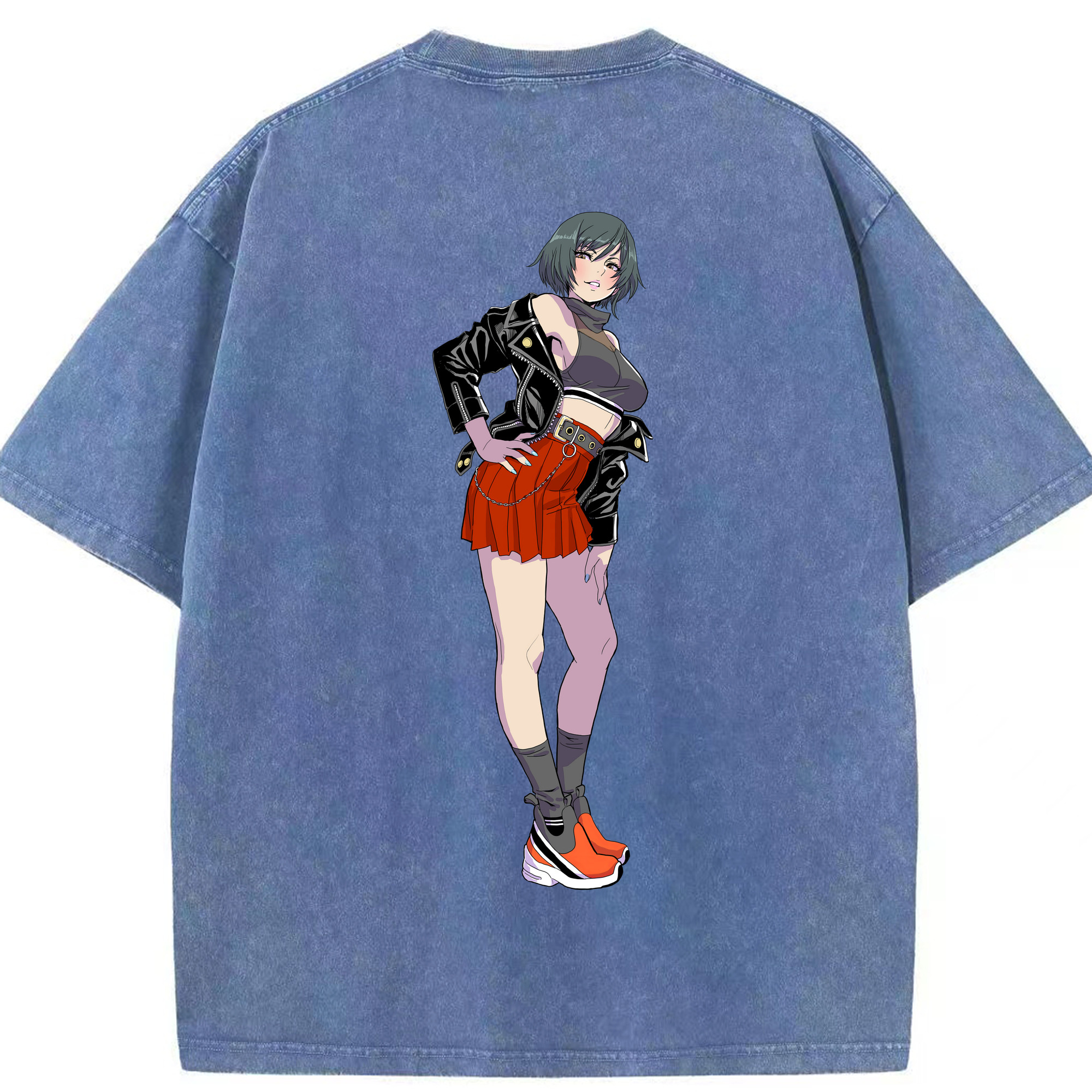 （画像用） 呪術廻戦 Jujutsu Kaisen 綿100% ヴィンテージ風 半袖Tシャツ（背面プリント）