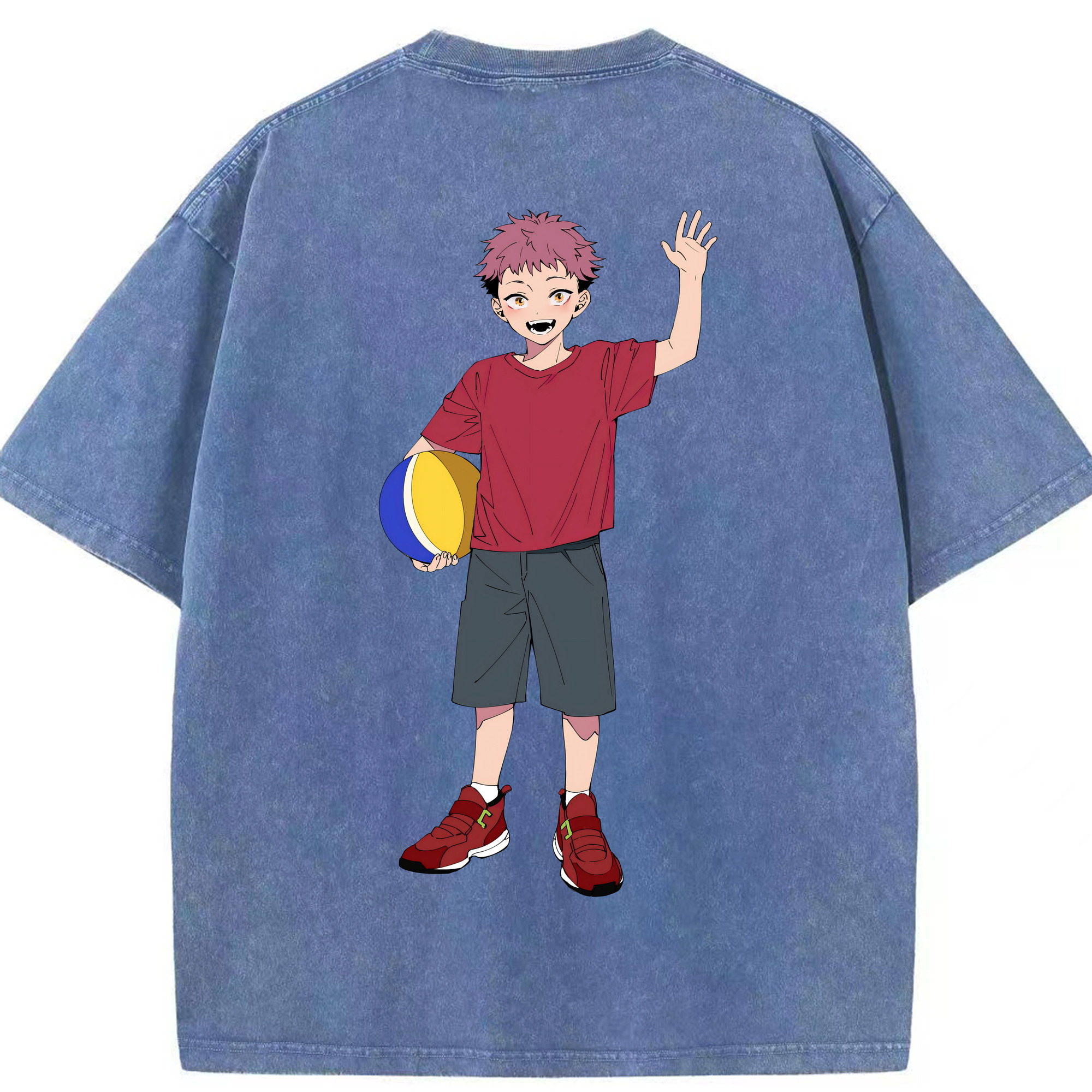 （画像用） 呪術廻戦 Jujutsu Kaisen 綿100% ヴィンテージ風 半袖Tシャツ（背面プリント）