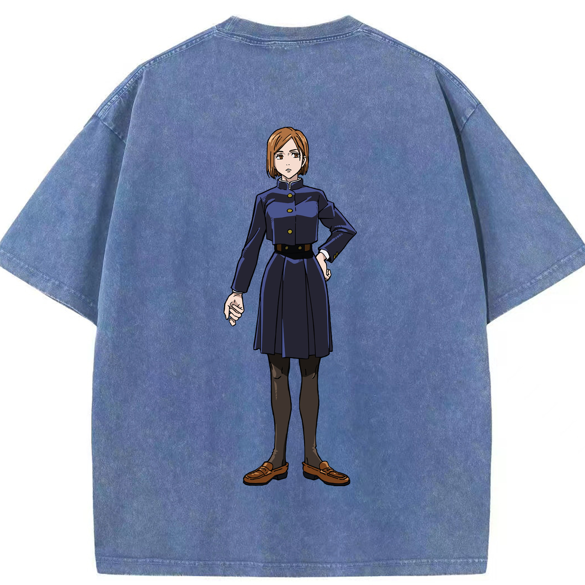 （画像用） 呪術廻戦 Jujutsu Kaisen 綿100% ヴィンテージ風 半袖Tシャツ（背面プリント）