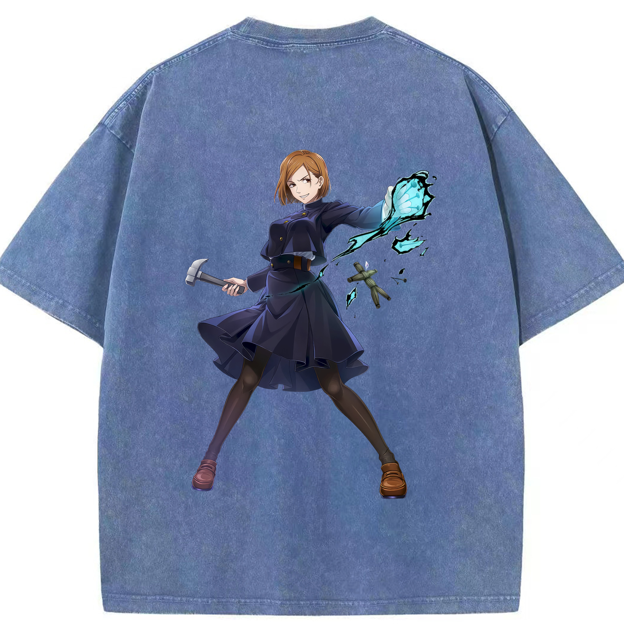 （画像用） 呪術廻戦 Jujutsu Kaisen 綿100% ヴィンテージ風 半袖Tシャツ（背面プリント）