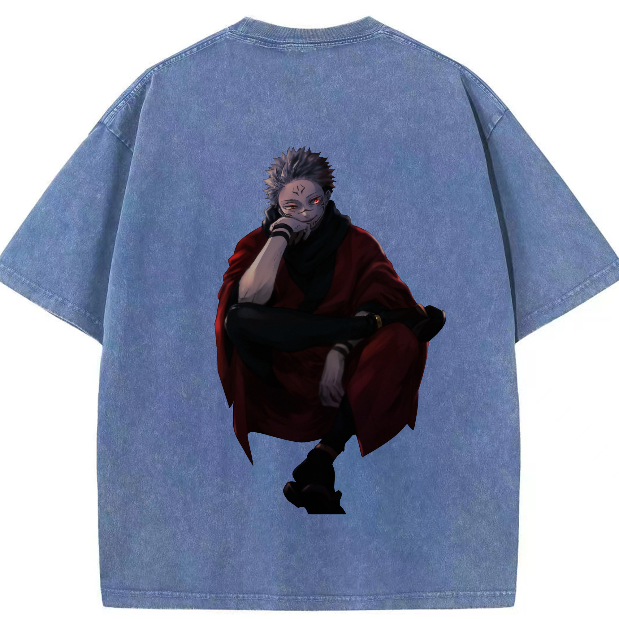 （画像用） 呪術廻戦 Jujutsu Kaisen 綿100% ヴィンテージ風 半袖Tシャツ（背面プリント）