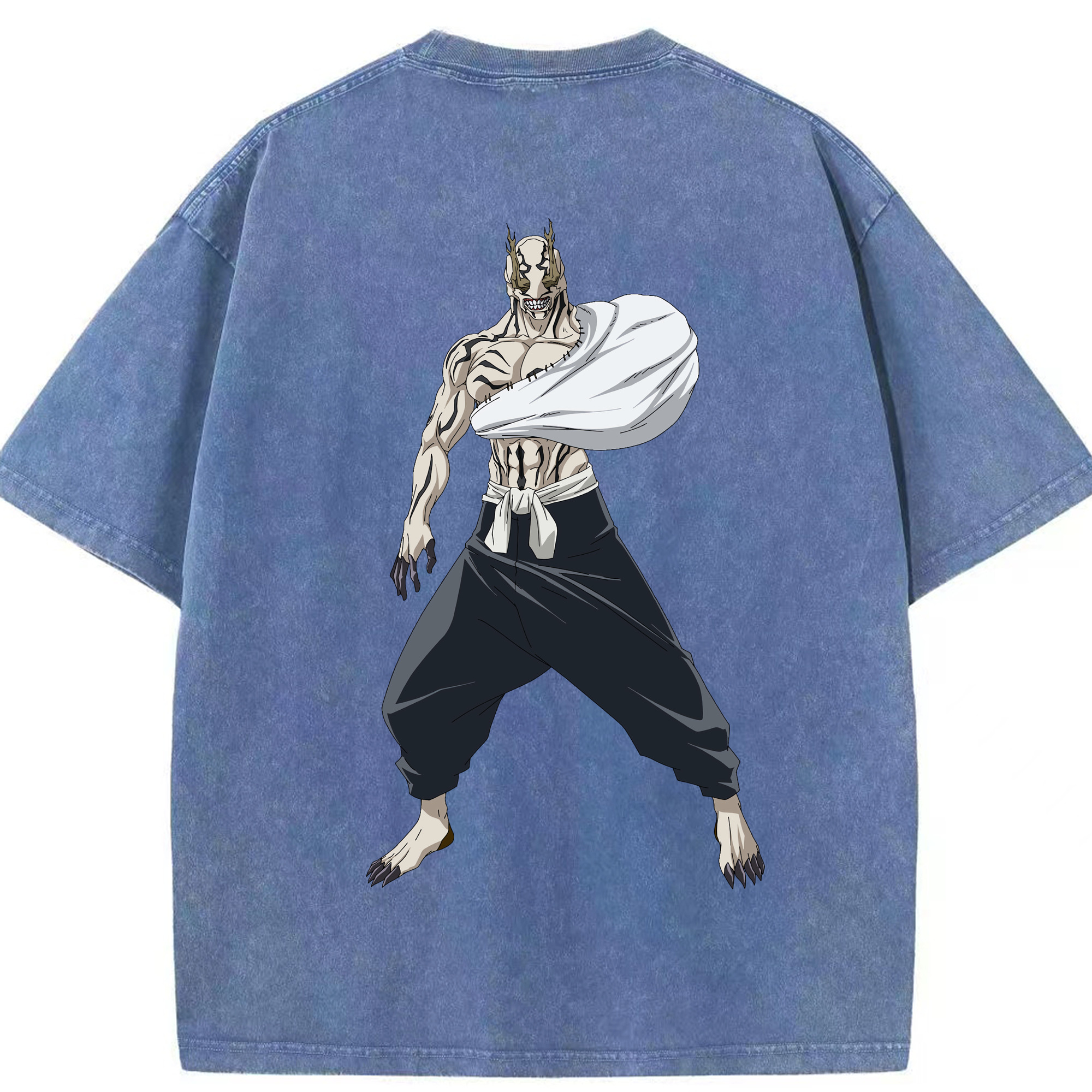 （画像用） 呪術廻戦 Jujutsu Kaisen 綿100% ヴィンテージ風 半袖Tシャツ（背面プリント）